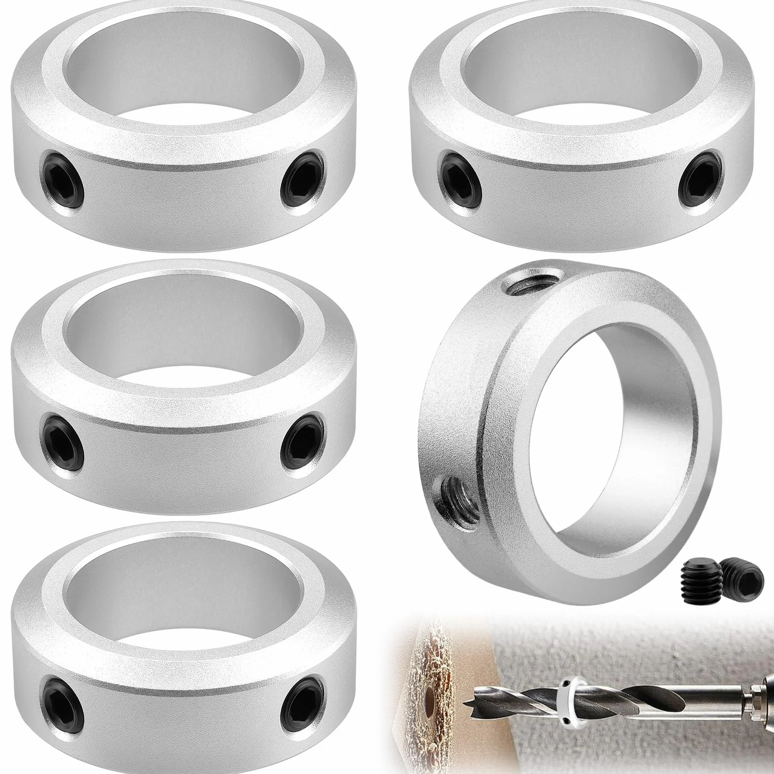 Mbsomnus pierścienie nastawcze 16 mm pierścień zaciskowy ID 16 mm AD 26 mm szerokość 10 mm wał do kół Axle przekładni CNC