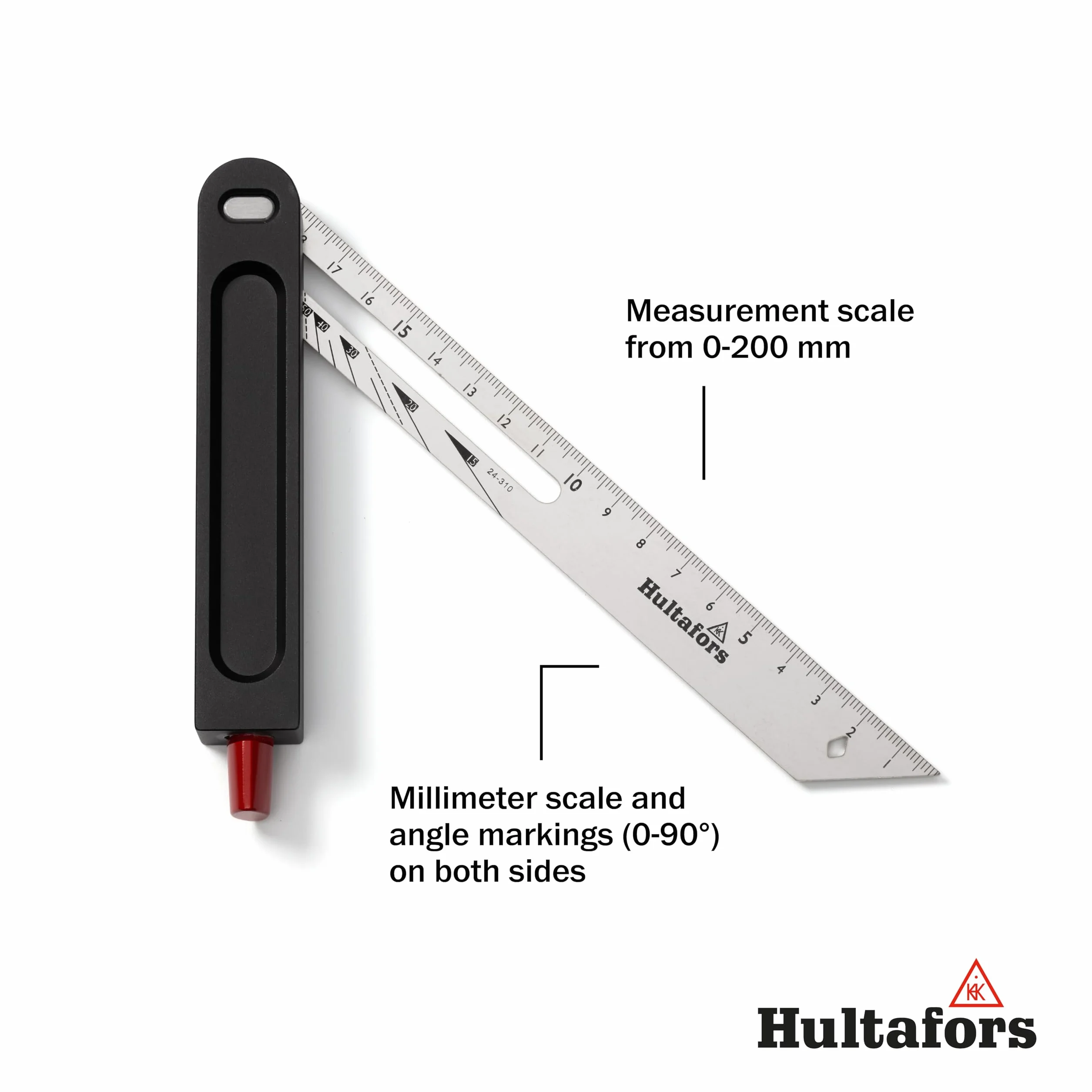 Hultafors Opaska kątowa 200 mm regulowany kąt Transfer z blokowaniem anodowane aluminium