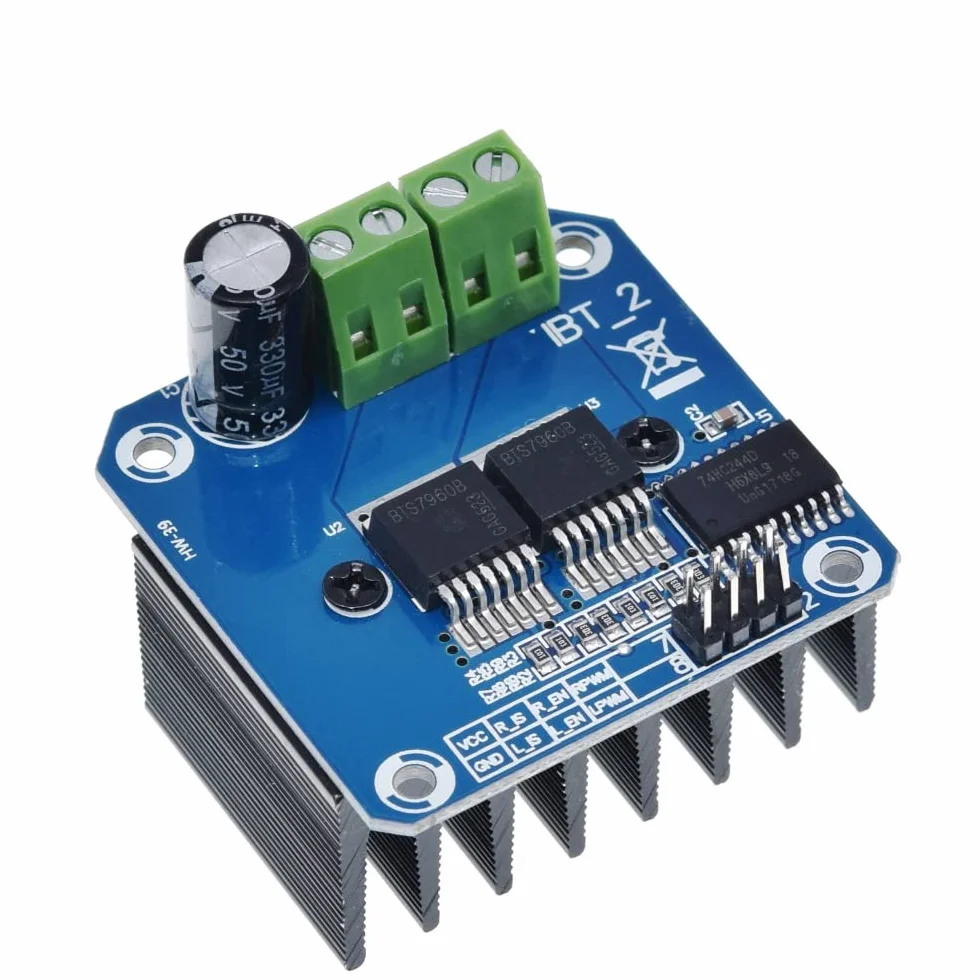 DollaTek BTS7960 moduł sterownika silnika dużej mocy 5,5 V do 27 V 43 A