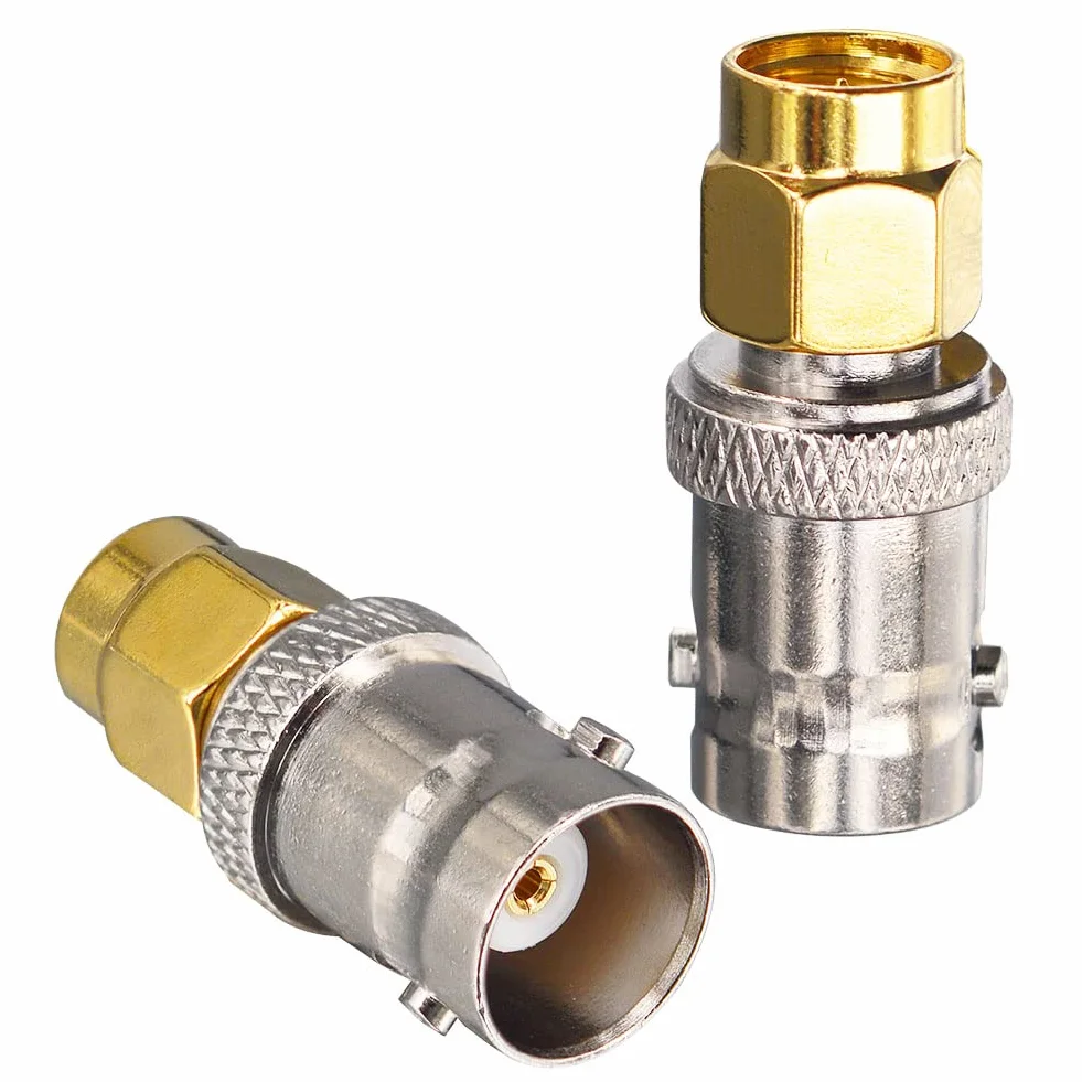 Adapter BNC SMA wtyczka koncentryczna do gniazda BNC, koncentryczny do anten RF LAN bezprzewodowy WiFi radio amator SDR 2