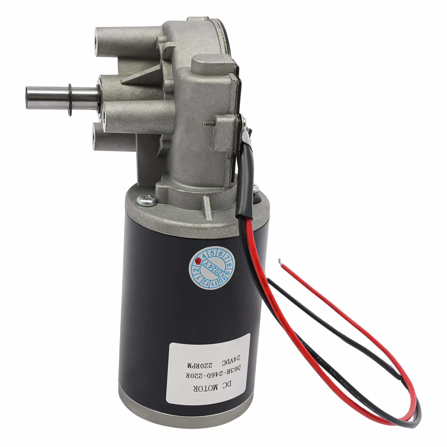 Silnik DC, silnik przekładniowy DC, elektryczny silnik przekładniowy lewy/prawy (do wyboru) 220 RPM 80 W, silnik jest wyposażony w regulację prędkości PWM (po prawej)