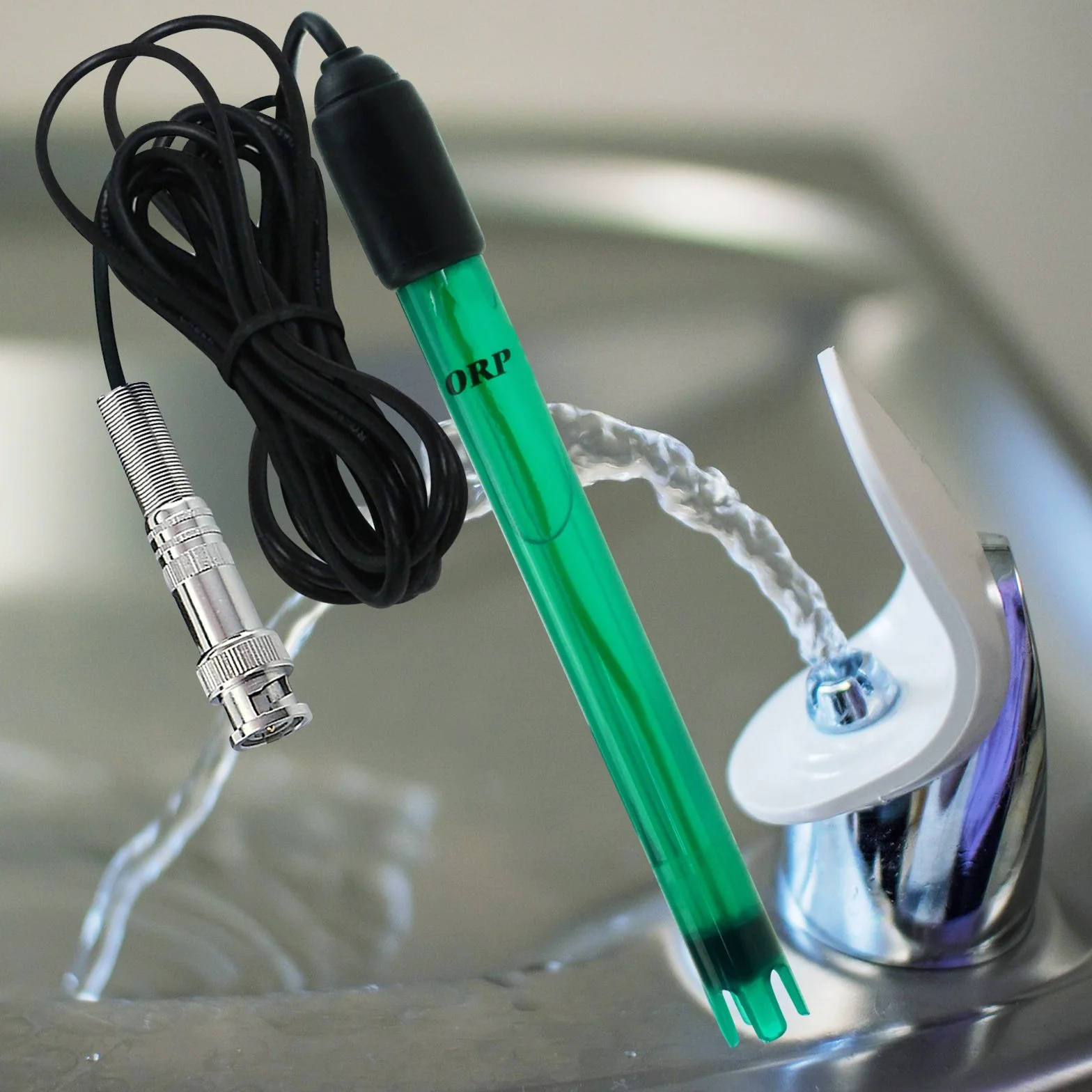Elektroda Redox, wtyczka BNC, zapasowa sonda do miernika, kontrolera, kontrola potencjału oksydacji, długość 14 cm, średnica 1,2 cm, 300 cm, bardzo długi kabel