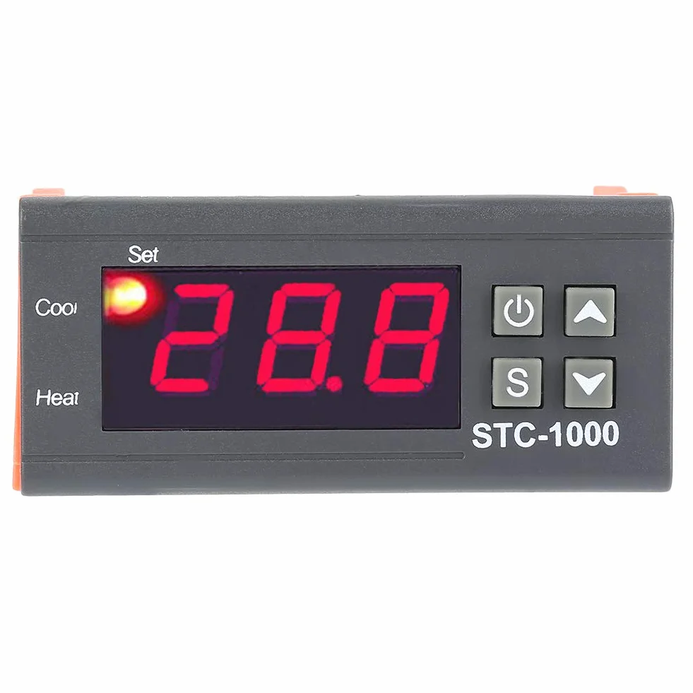 STC-1000 Sterownik termostatu z wyświetlaczem LCD 110-220 V -50-99°C