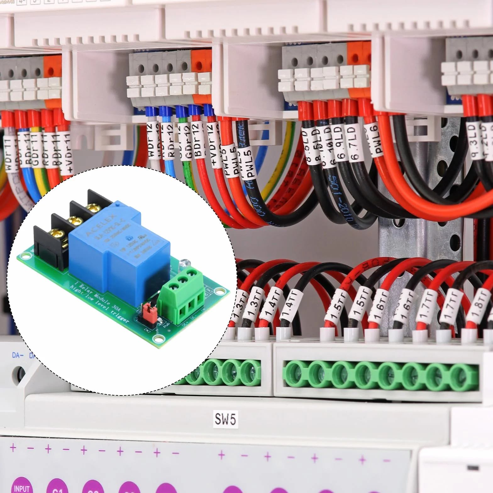 QUARKZMAN Jednokanałowy moduł przekaźnikowy 12 V 30 A