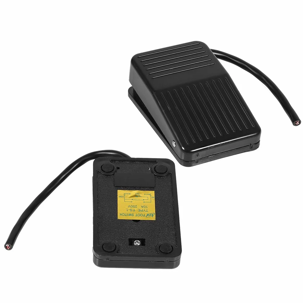 Przełącznik pedału nożnego 220 V 380 V elektryczny sieciowy mechaniczny z kablem 10 cm