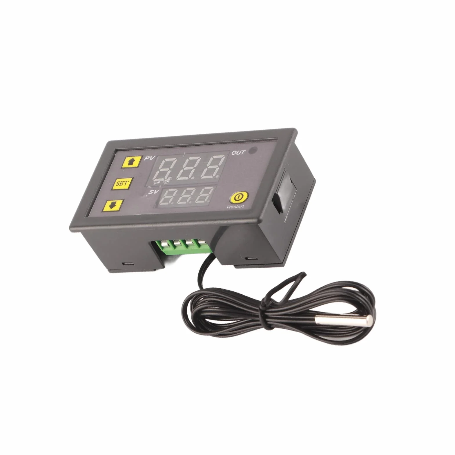 Cyfrowy Sterownik Temperatury W3230 LED Termostat, DC 12V, Czerwony i Niebieski Wyświetlacz, Tryb Ogrzewania i Chłodzenia, Regulowana Temperatura