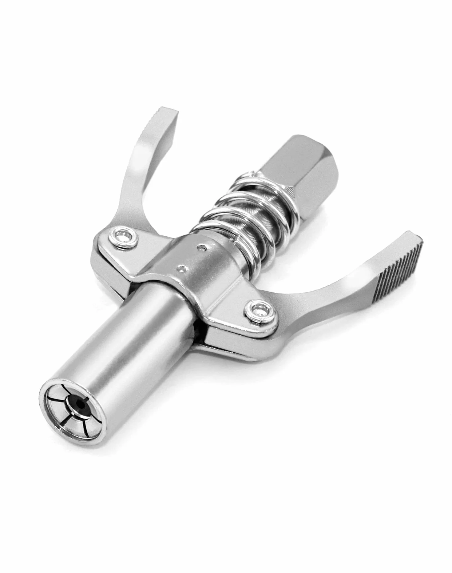 QWORK® Smarownica ustnik 1/8" NPT 10000 PSI G złączka podwójna rękojeść gwint wewnętrzny 10mm, odpowiednia do standardowych smarowniczek M6/M8/M10/M12/M14