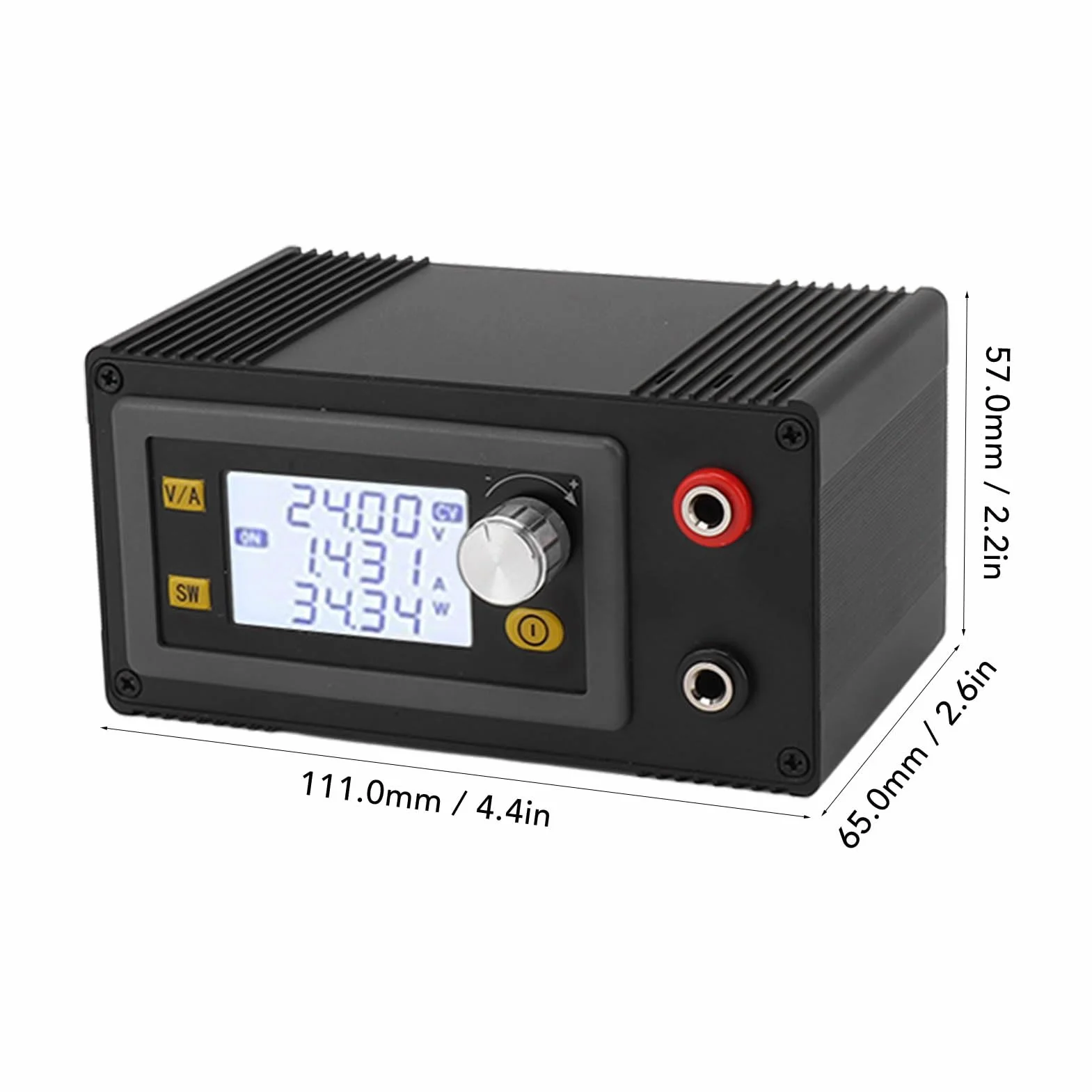 Przetwornik DC Boost, zmienny regulator napięcia 6 V-36 V do 0,6 V-36 V 5 A 80 W Moduł zasilania Step Up Down Transformator z wyświetlaczem LCD, regulowana regulacja napięcia