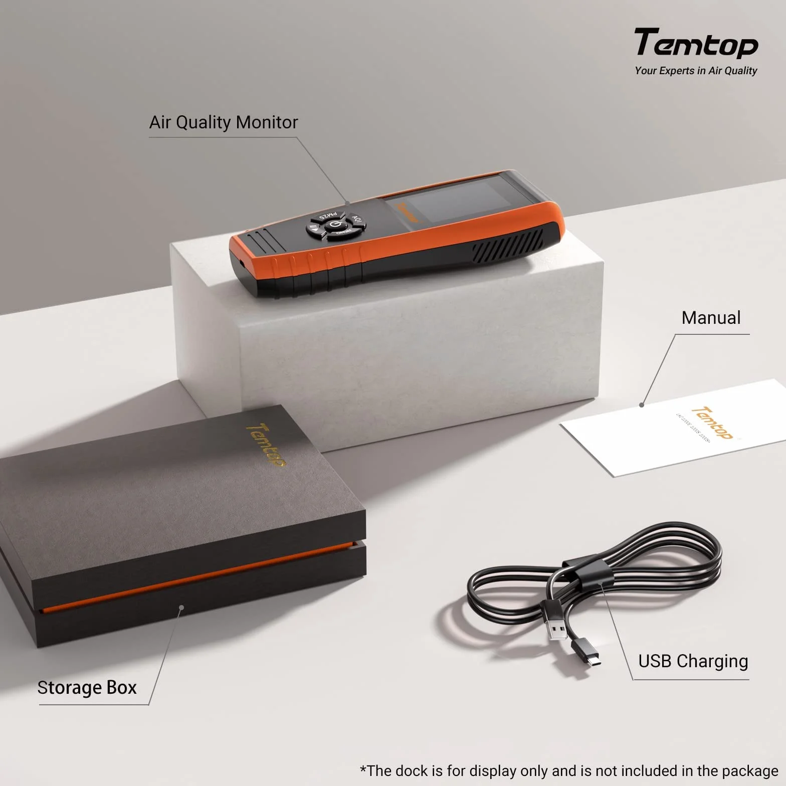 Temtop P600 Detektor Cząstek PM2.5 I PM10 – Precyzyjny Monitor Jakości Powietrza, Przenośny I Łatwy W Obsłudze, Idealny Do Domu, Biura I Samochodu