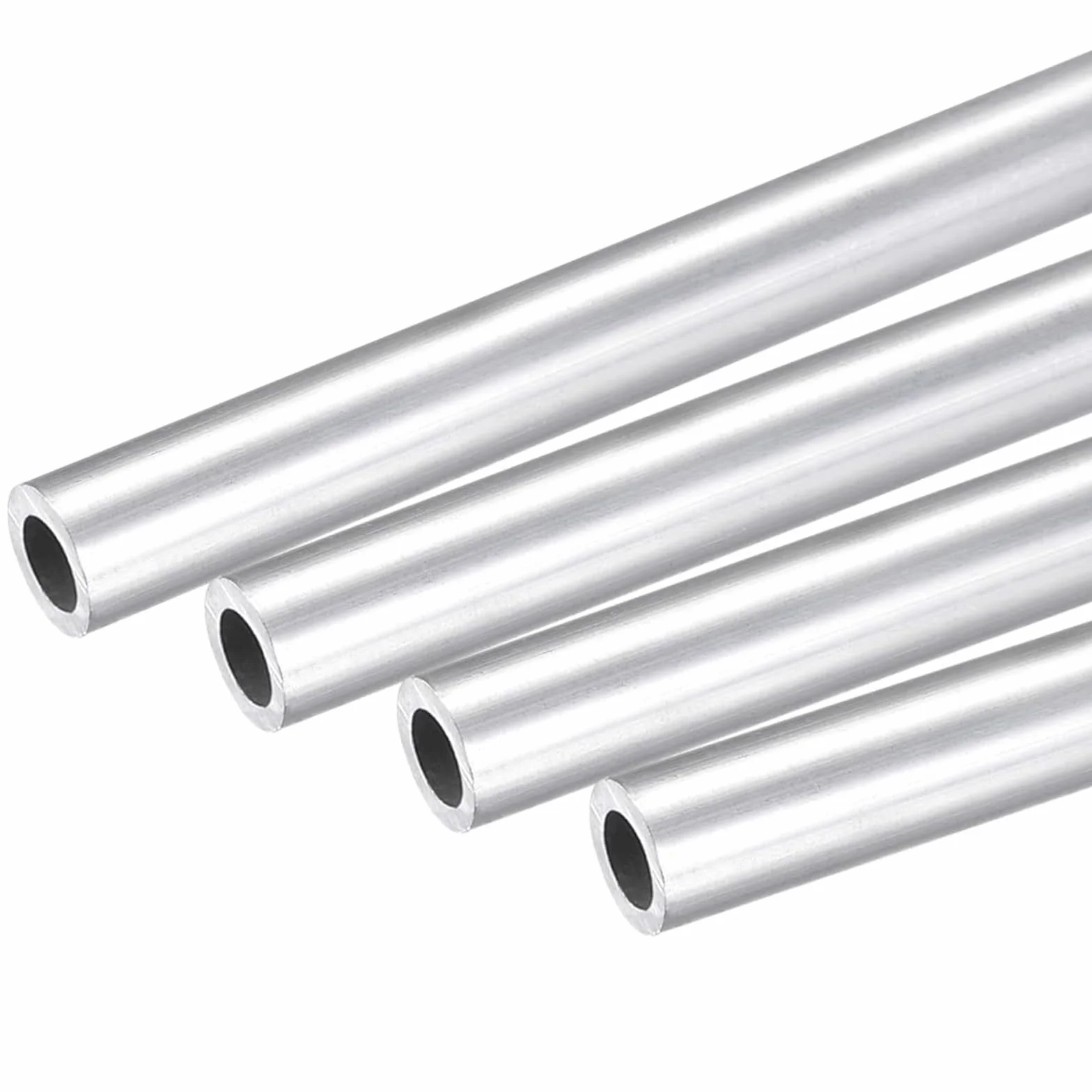 TOP-VIGOR aluminiowa okrągła rura 6063, 4 mm × 2 mm × 250 mm, bezszwowa do projektów DIY