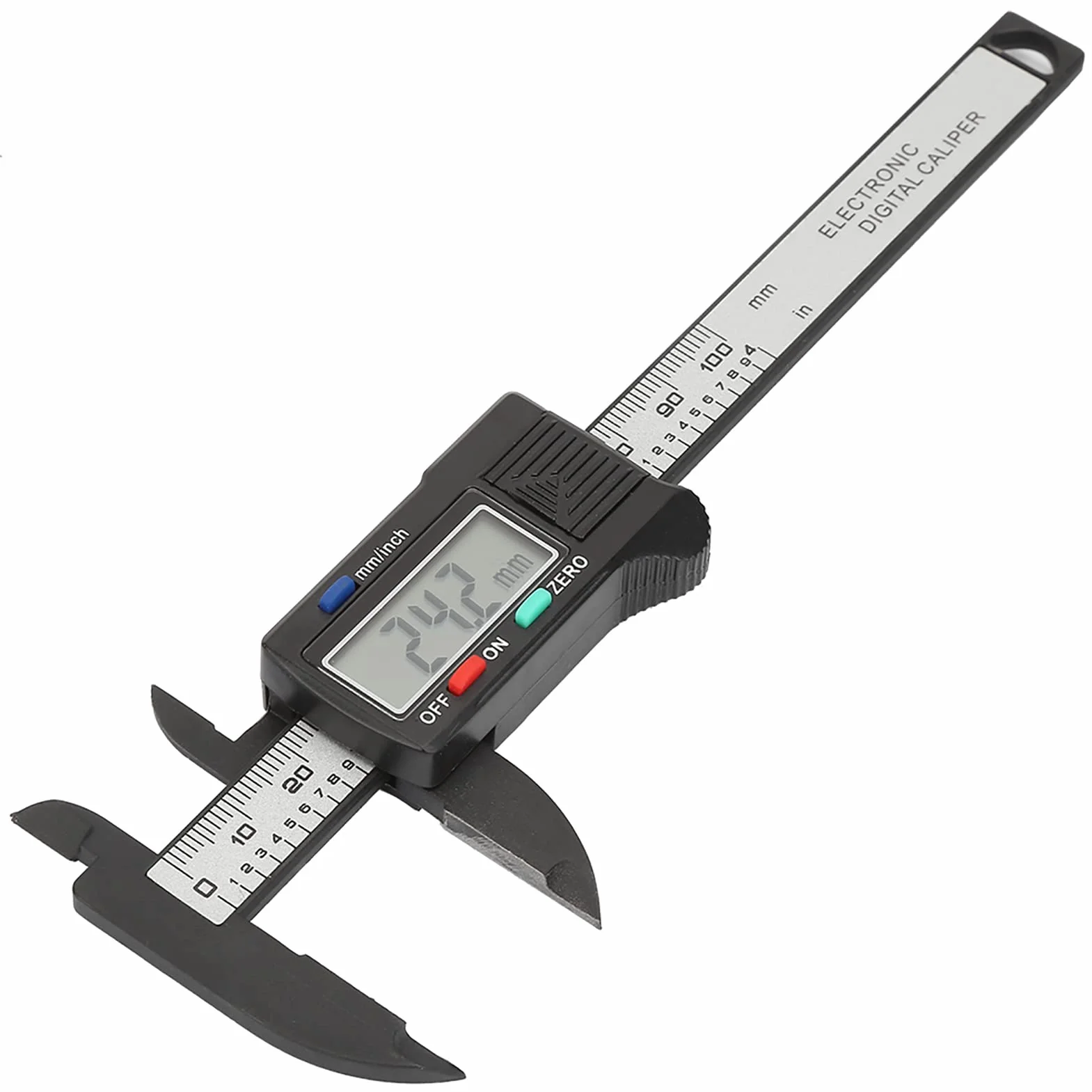 Praktyczna 100 Mm Plastikowa Elektroniczna Suwmiarka Cyfrowa z Dużym Ekranem LCD
