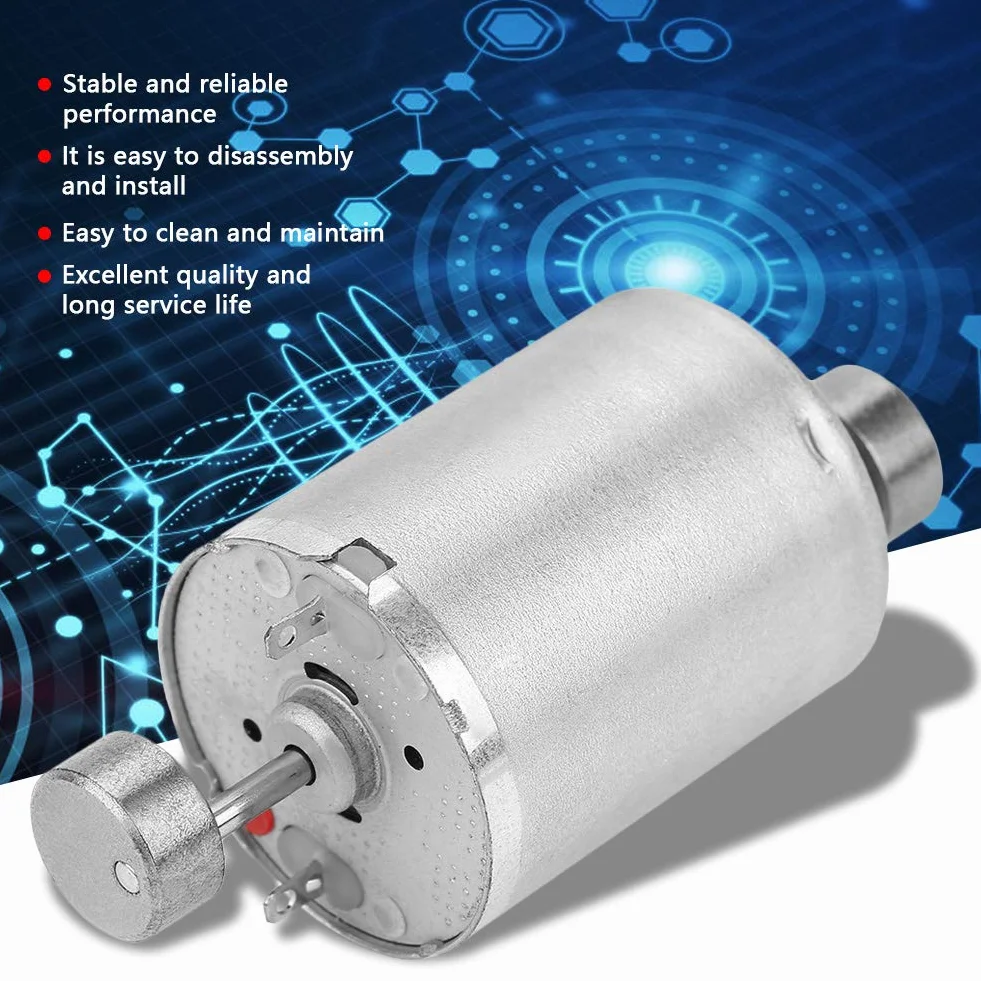 Silnik wibracyjny DC 12 V z podwójnym wałem, wysoki moment obrotowy, długość 31 mm