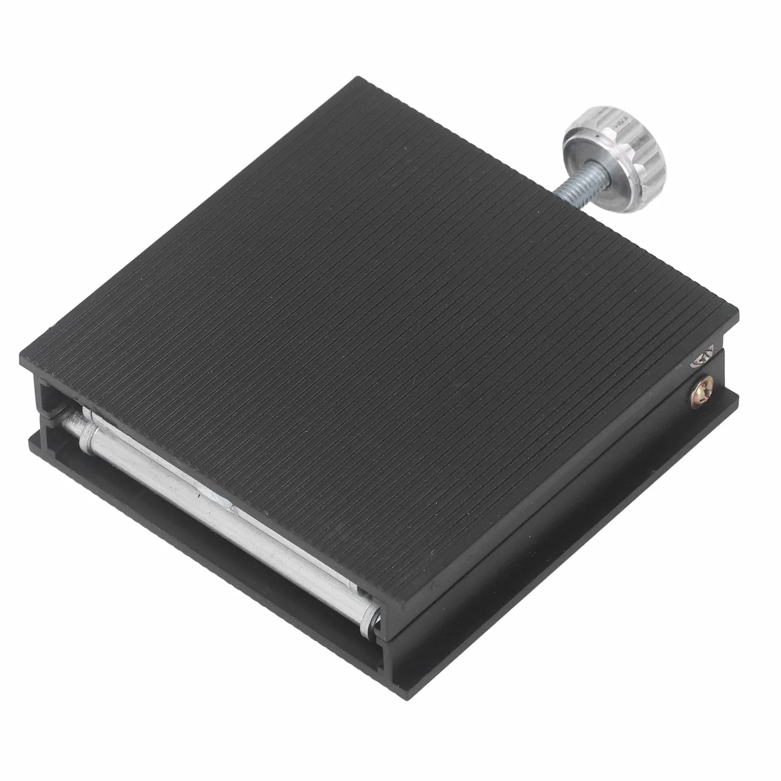 Regulowany Stojak Podnoszący Laboratoryjny 90x90mm Stop Aluminium Platforma z Regulacją Wysokości 26-90mm Czarny Nośność 30kg