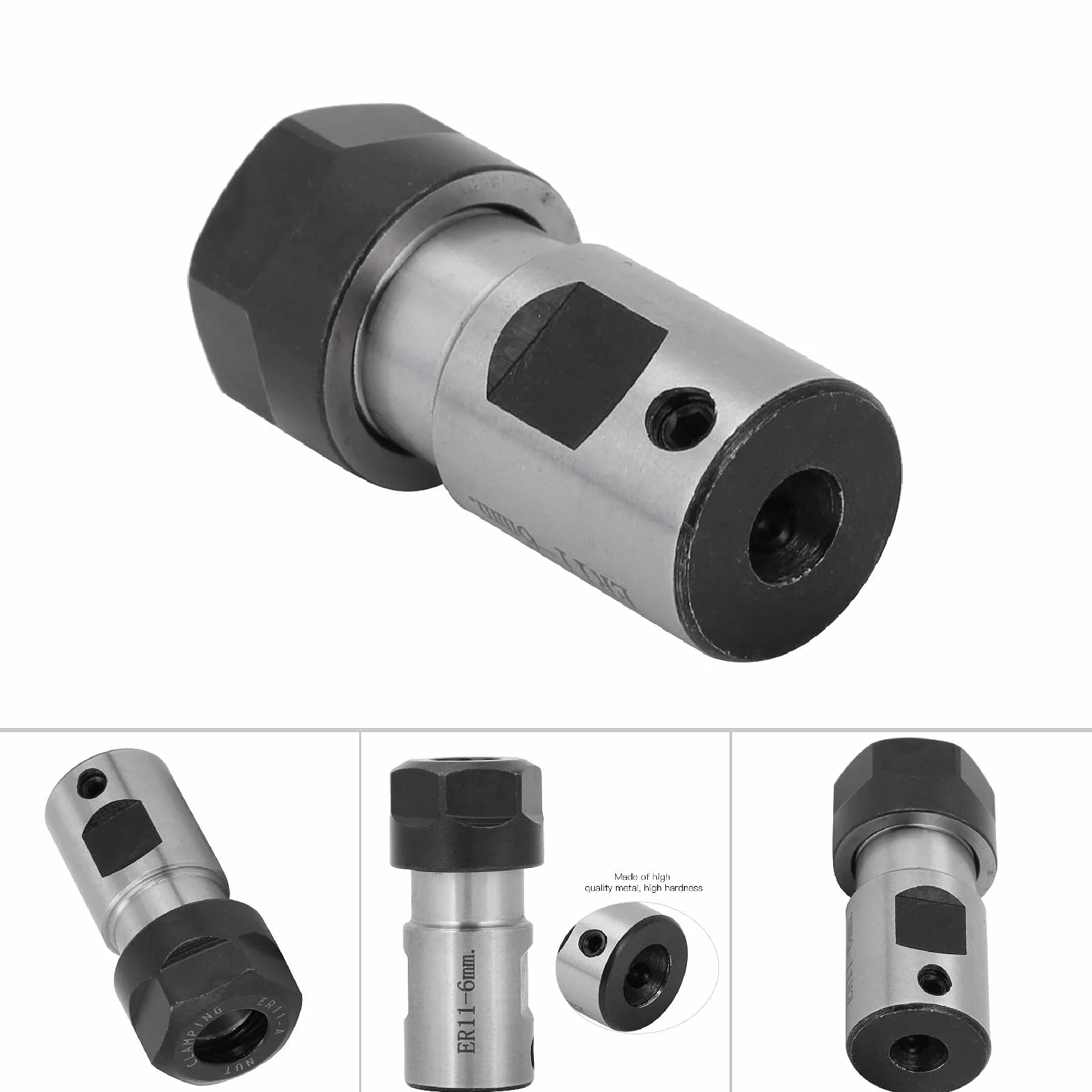 C16-ER11-35L uchwyt do frezowania pręta przedłużającego CNC, tuleja zaciskowa z prostym chwytem do obróbki głębokich otworów (6 mm), reduktory i słupki