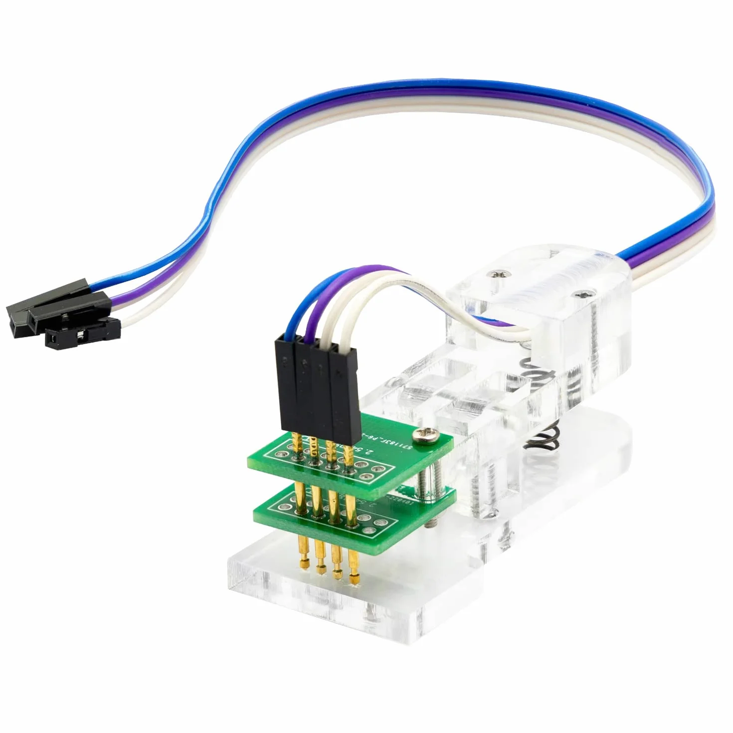 AZDelivery 4-pinowy programator I2C moduł narzędzie testowe PCB zacisk 1 x 4P pozłacane szpilki pogo