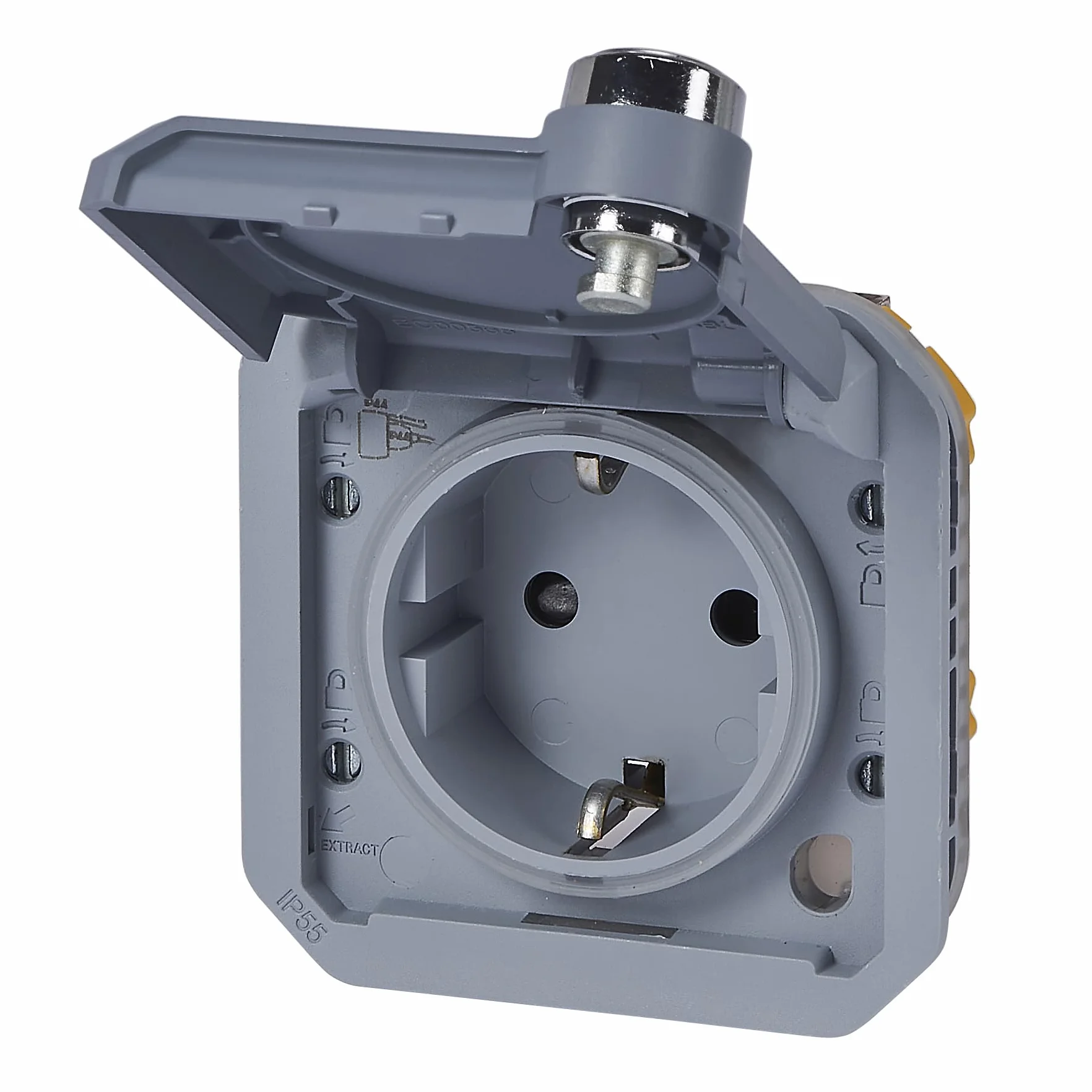 Legrand Plexo New Gniazdo Wtykowe Schuko IP55 IK08 16A 250V