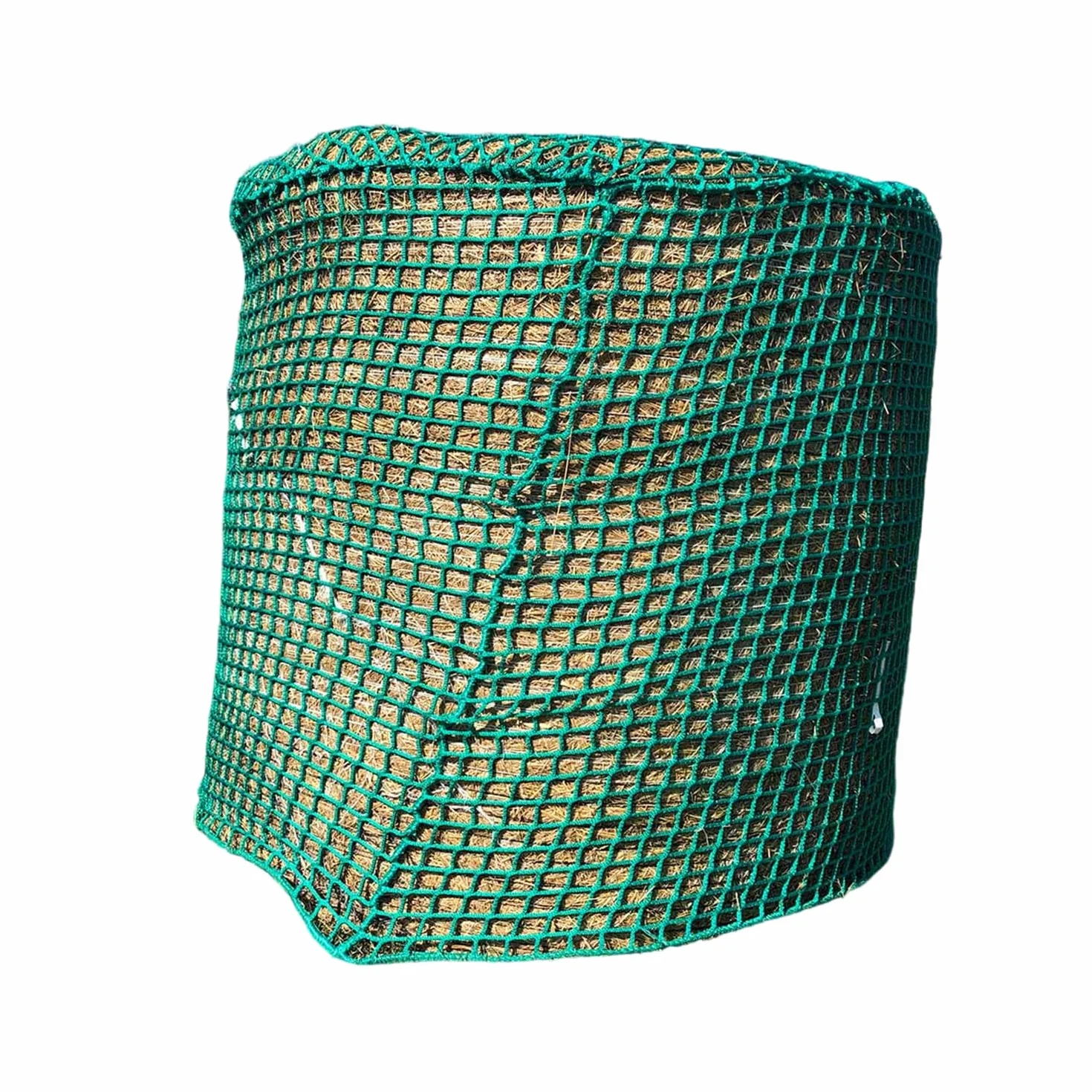 Siatka na siano dla koni 120 cm x 120 cm oczko 4,5 x 4,5 cm wytrzymała na okrągłe belki