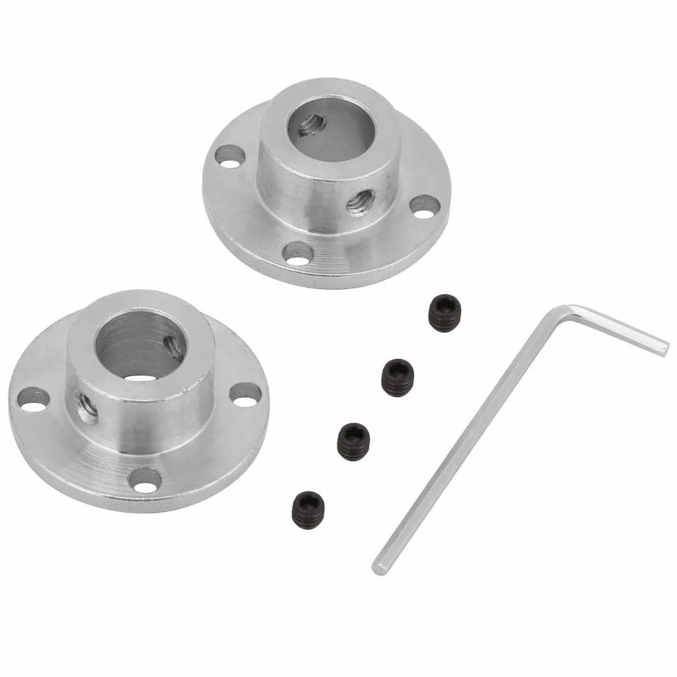 Łącznik kołnierzowy - 2 szt. M4 sztywny kołnierz sprzęgła wał silnika złącze łącznika ID 12 mm OD 18 mm