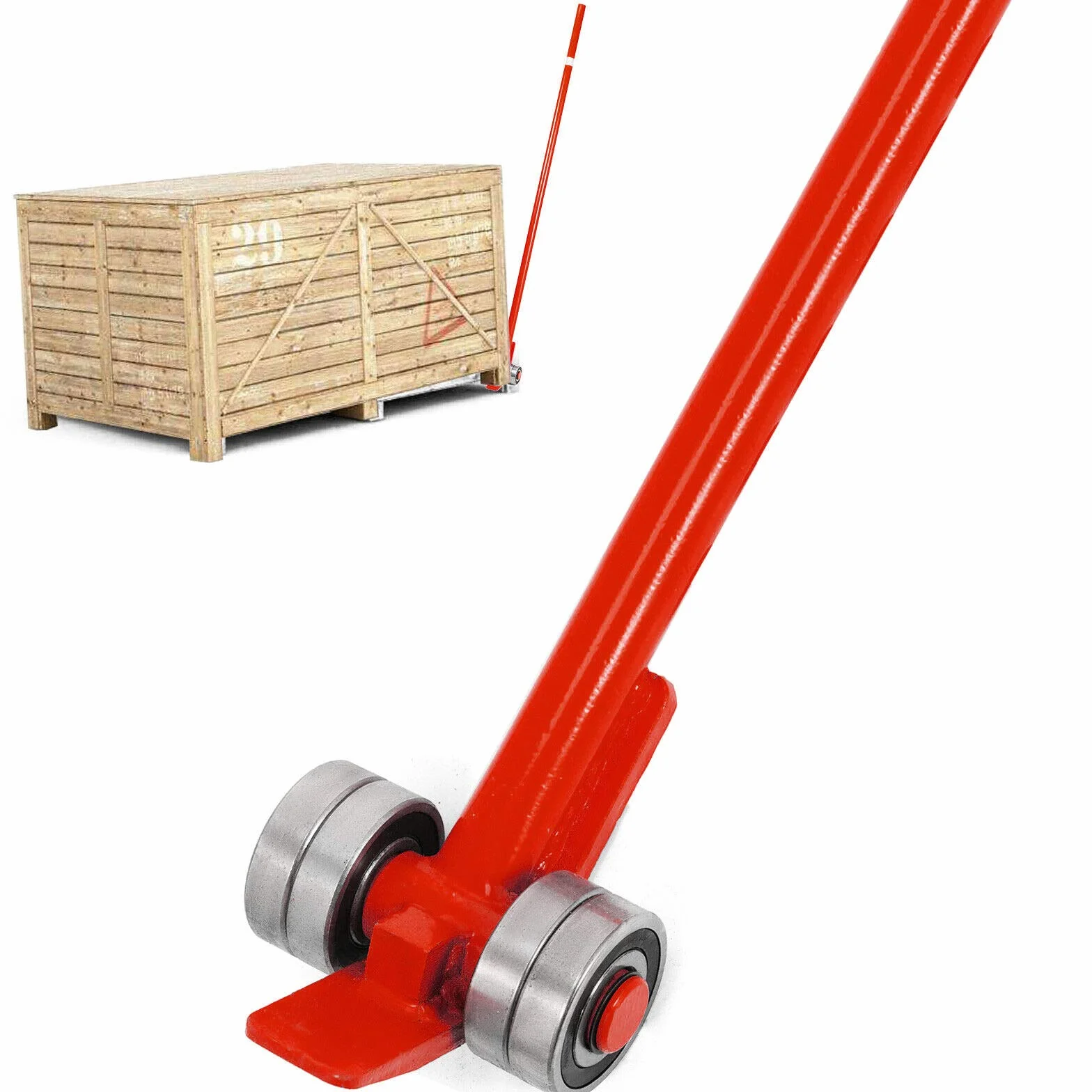 VEVOR Dźwignia z rolkami 150 cm, nośność 3 tony, narzędzie podnoszące ze stali węglowej
