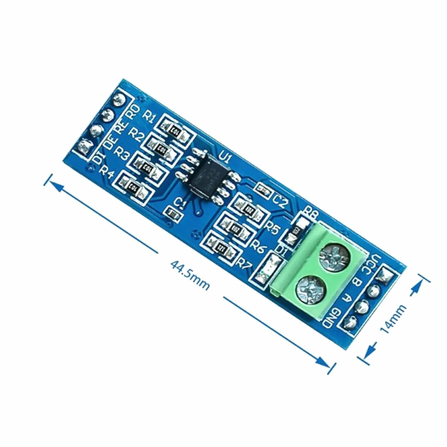 Moduł MAX485 5V TTL RS485 Converter, płytka rozwojowa TTL do RS-485, niskie zużycie energii, nadajnik do Arduino Raspberry Pi