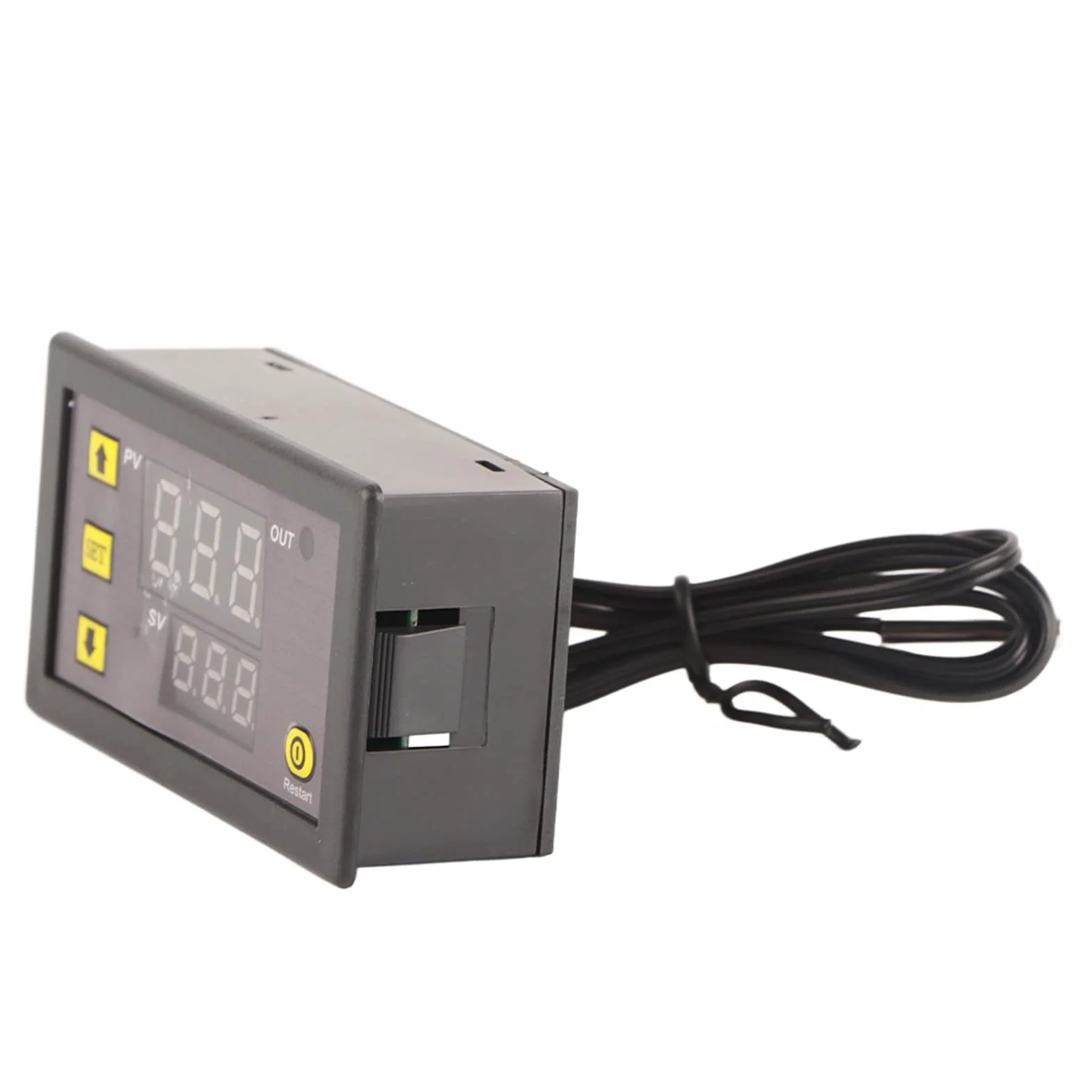Cyfrowy Sterownik Temperatury W3230 LED Termostat, DC 12V, Czerwony i Niebieski Wyświetlacz, Tryb Ogrzewania i Chłodzenia, Regulowana Temperatura