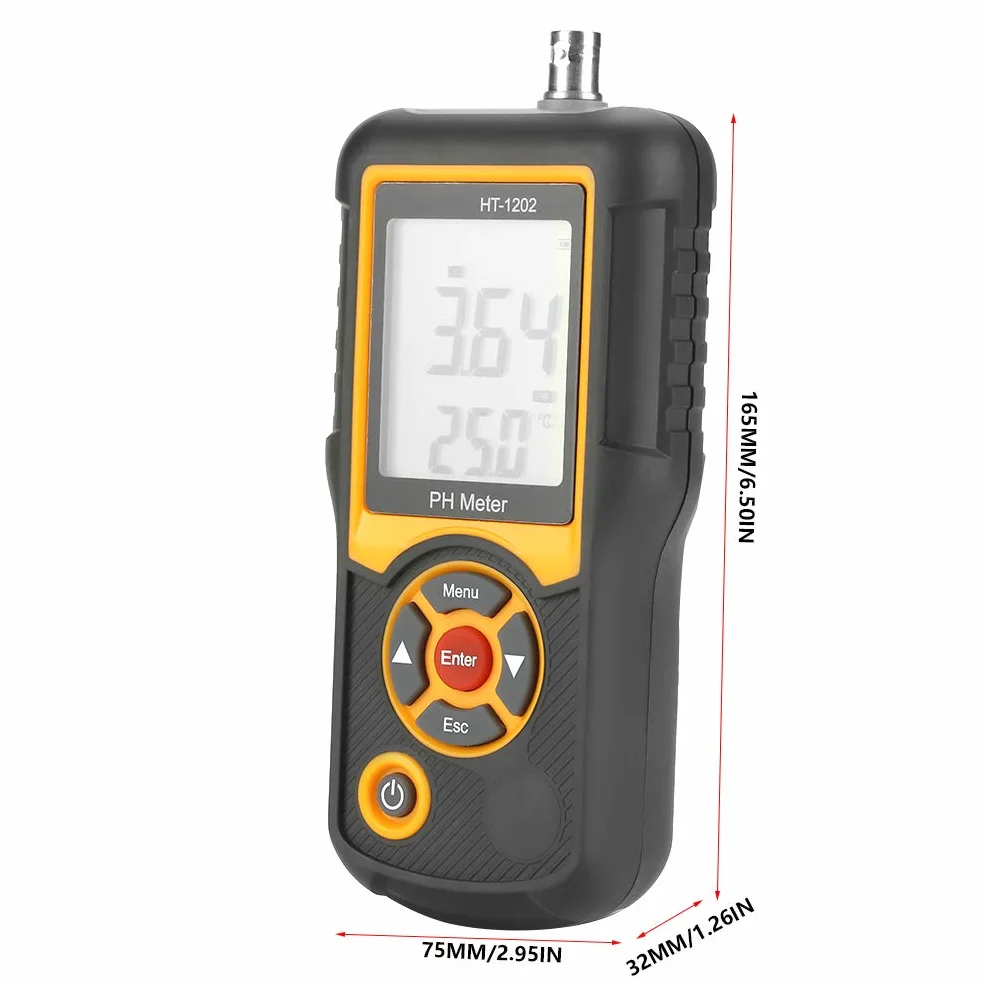 Cyfrowy tester wody HT-1202 pH mV miernik temperatury 0~14PH