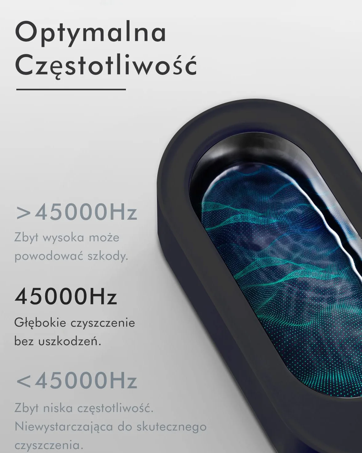 mfa® | Ultradźwiękowy oczyszczacz dla okularów, srebrnej biżuterii i narzędzi | Ultradźwiękowa myjka dla srebra | Ultradźwiękowe urządzenie dla oczyszczania | Czyszczenie ultradźwiękiem