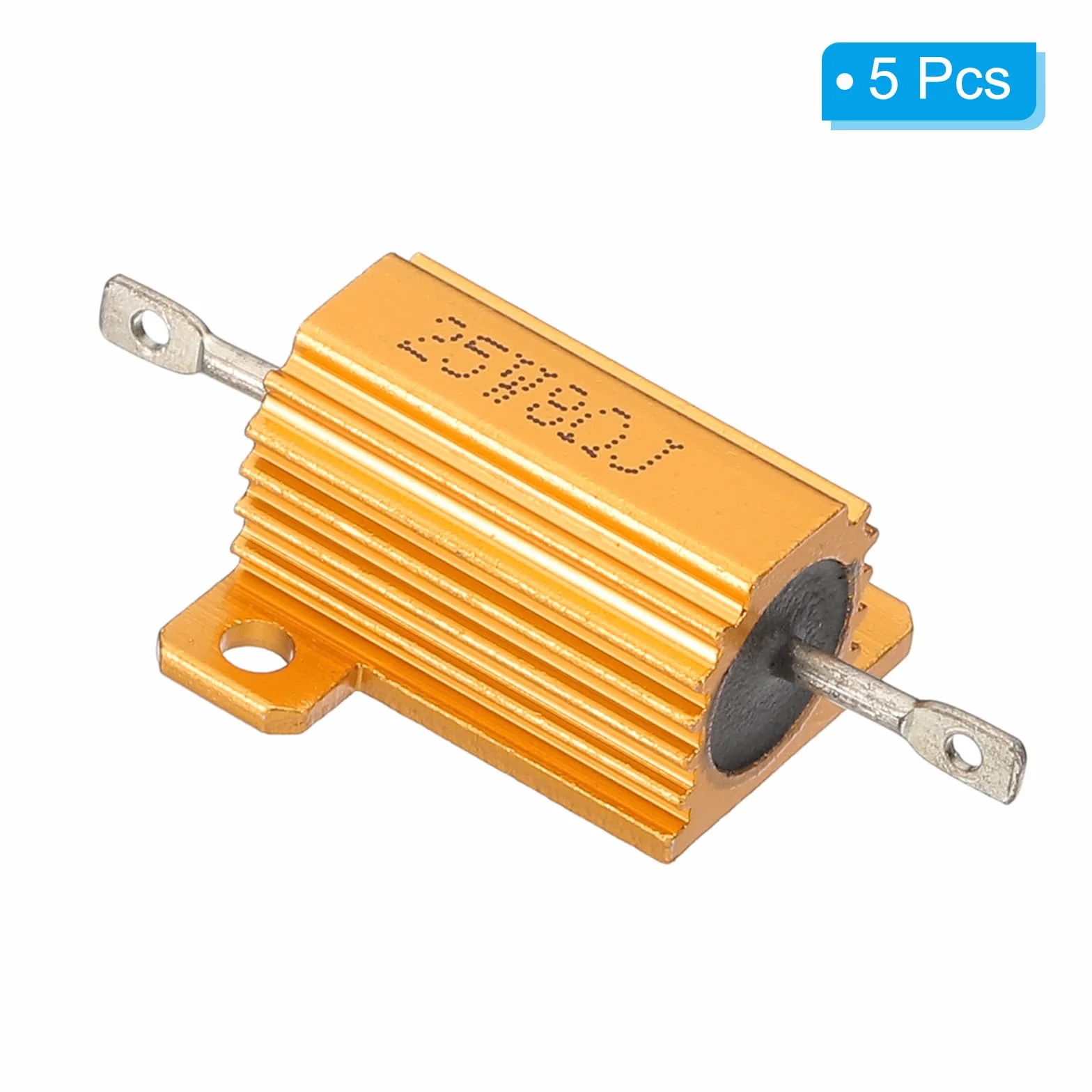 PATIKIL Obudowa aluminiowa 25W 8 omów rezystor drutu 5 sztuk 5% tolerancji