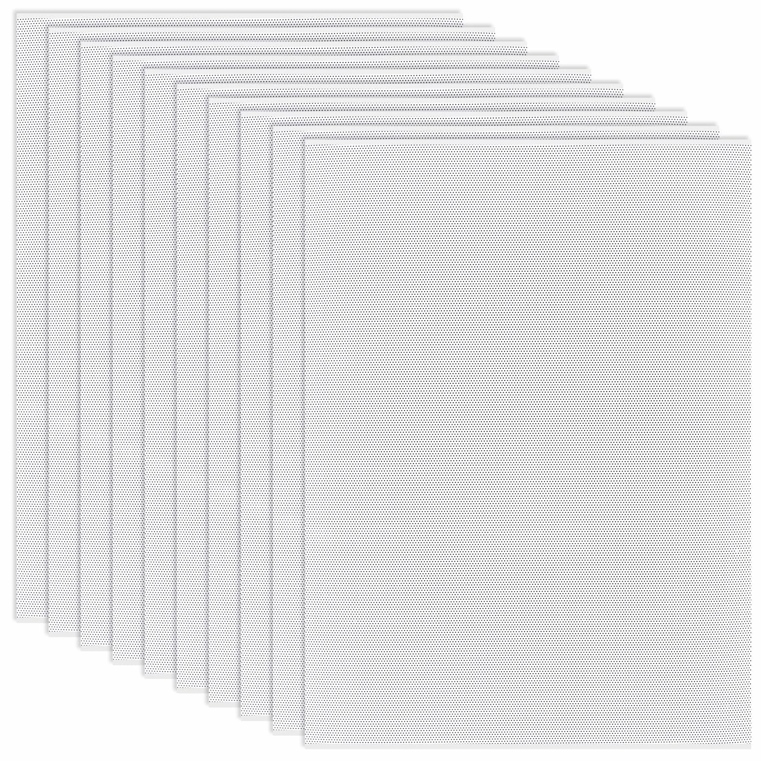 Plastikowa siatka do oczu, 0,5 mm, płócienne arkusze, biała, wodoodporna siatka PCW do maski, oczu, futrzaków, rekwizytów, rzeźbienia, futra, dekoracja, rękodzieło, 10 szt