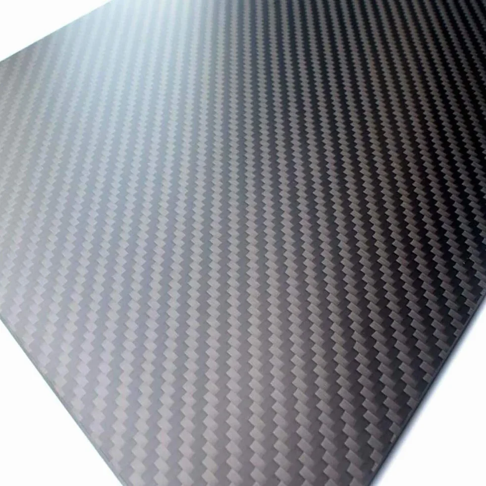Płyta z włókna węglowego 3K, czarna, 300mm x 600mm, grubość 0,5-5mm