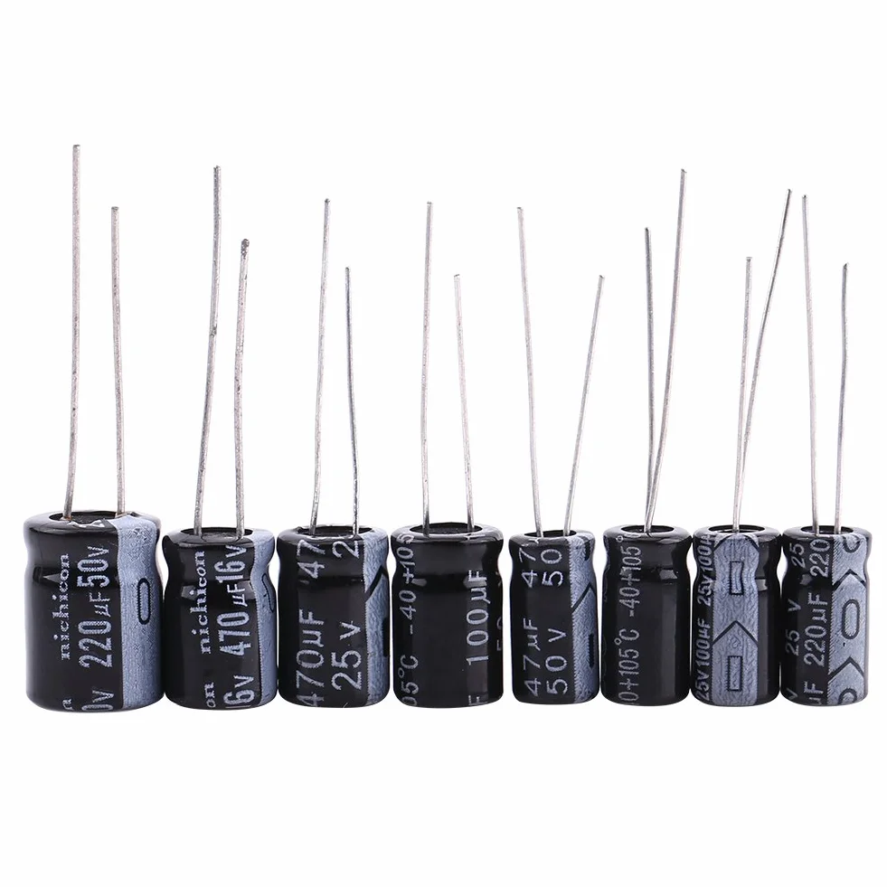 25 wartości x 5 szt. = 125 szt. kondensatorów elektrolitycznych zestaw zestaw niskiego napięcia 1uf-2200uf do elektronicznego diy