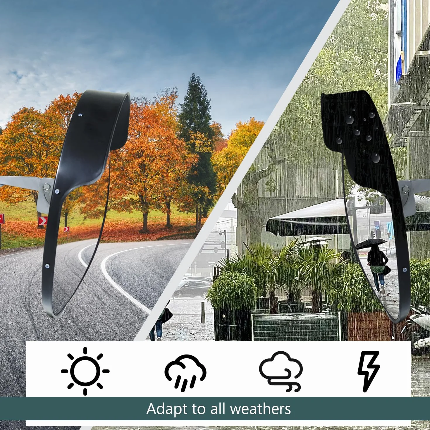 CCLIFE Lustro drogowe 45 cm wypukłe bezpieczeństwa