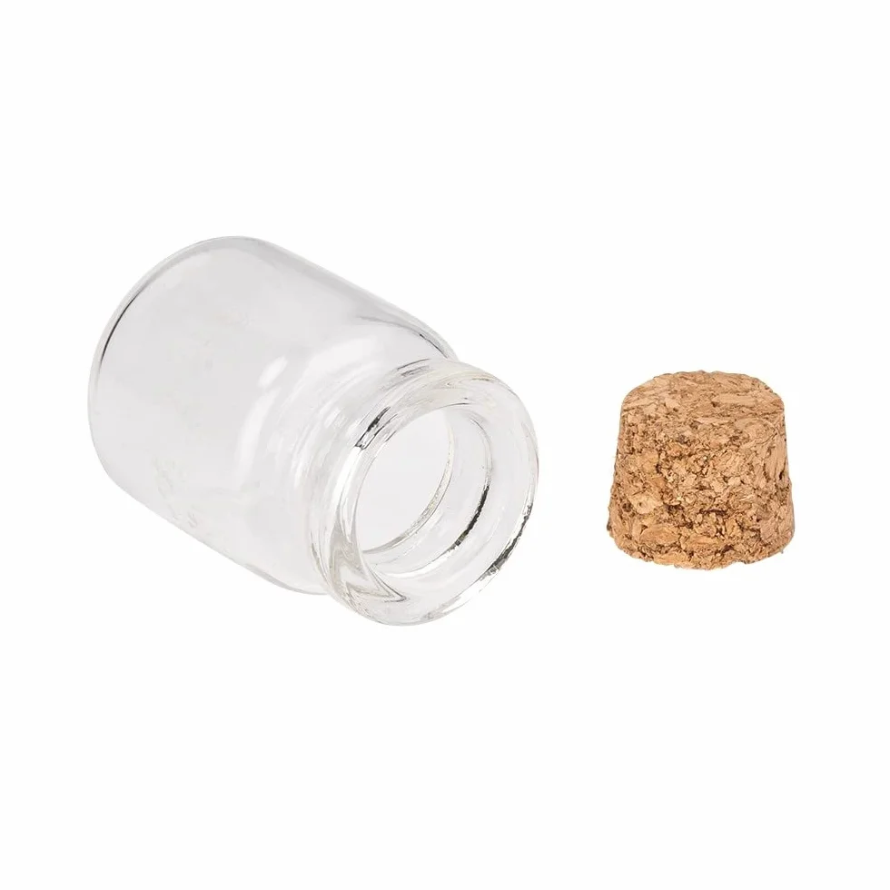 Mini probówki z korkiem 5 ml 12 sztuk Ø 2,1 cm wysokość 3 cm
