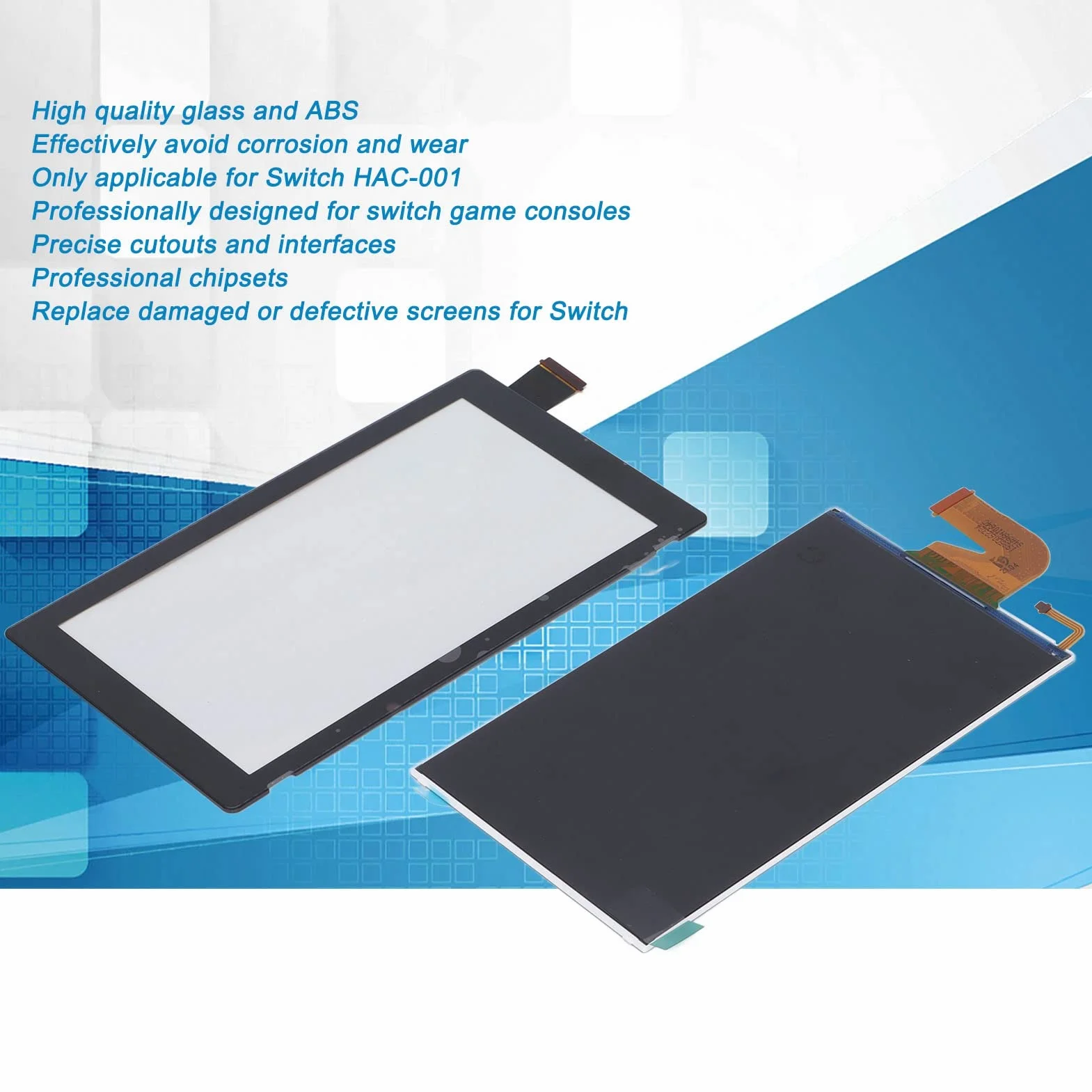 Ekran Wyświetlacza LCD Monitor LCD do Wymiany i Ekran Dotykowy Digitizera dla Konsol do N HAC-001