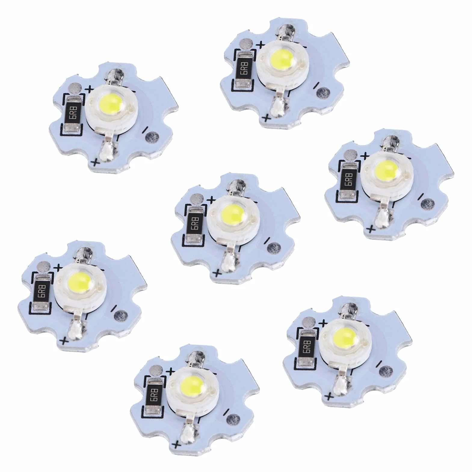 Chipy LED 5V 1W 200LM 25 Sztuk Białe do Majsterkowania dla Wysokomocowych Lamp Oświetleniowych Latarni i Światła Modelującego