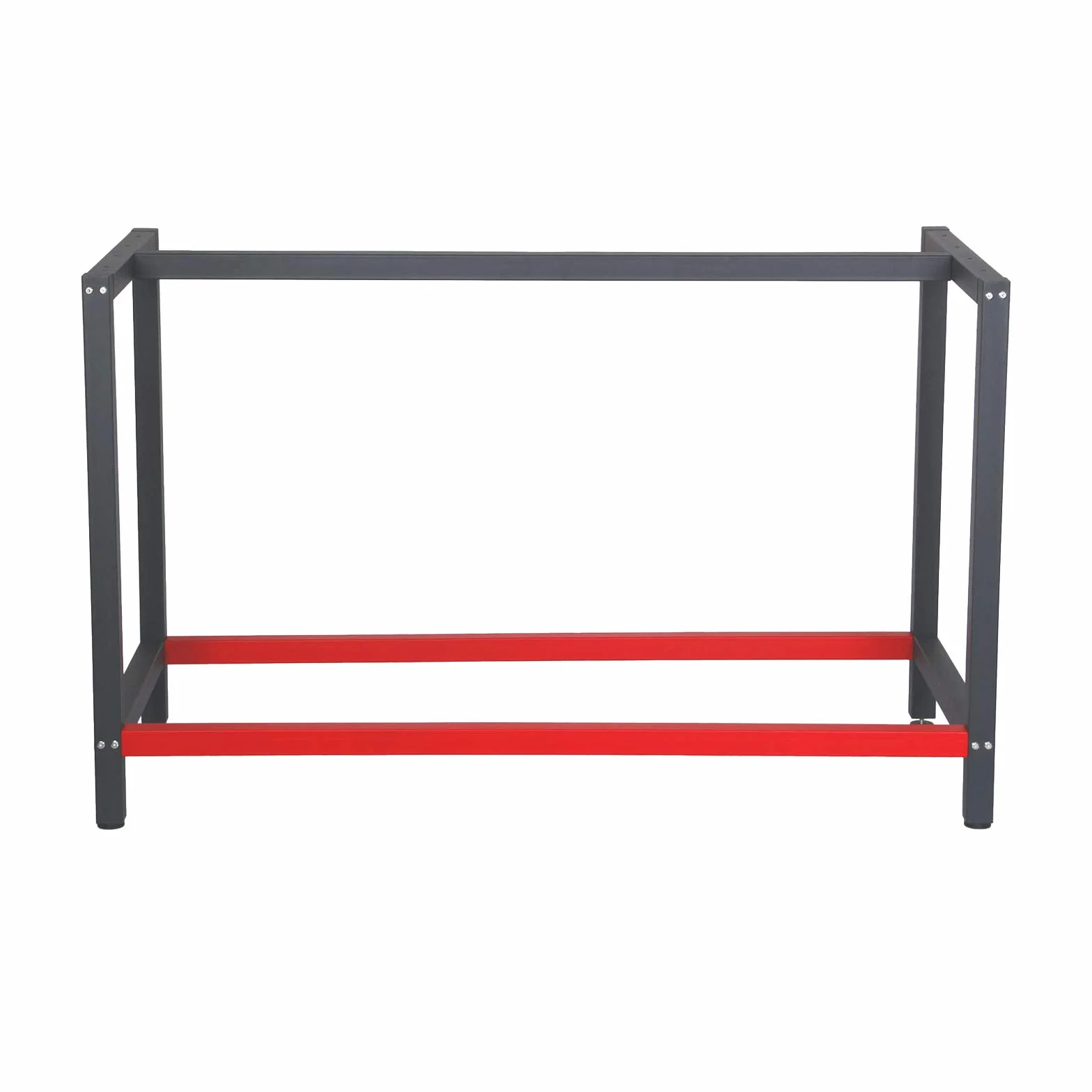 Wiltec Stelaż stołu warsztatowego 125x57x81 cm stal antracyt czerwony 200 kg