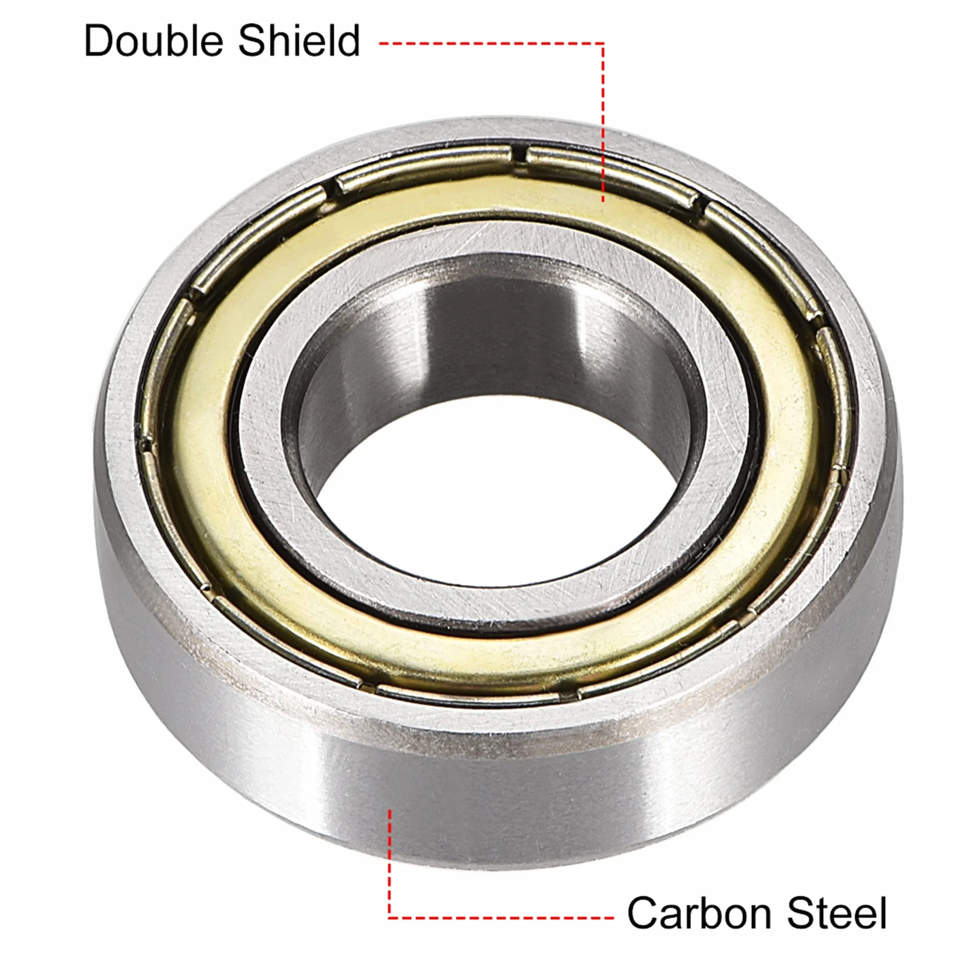 A ABSOPRO 6003ZZ 17x35x10mm ekranowane łożysko kulkowe ze stali 6003-2Z (zestaw 2 szt.)