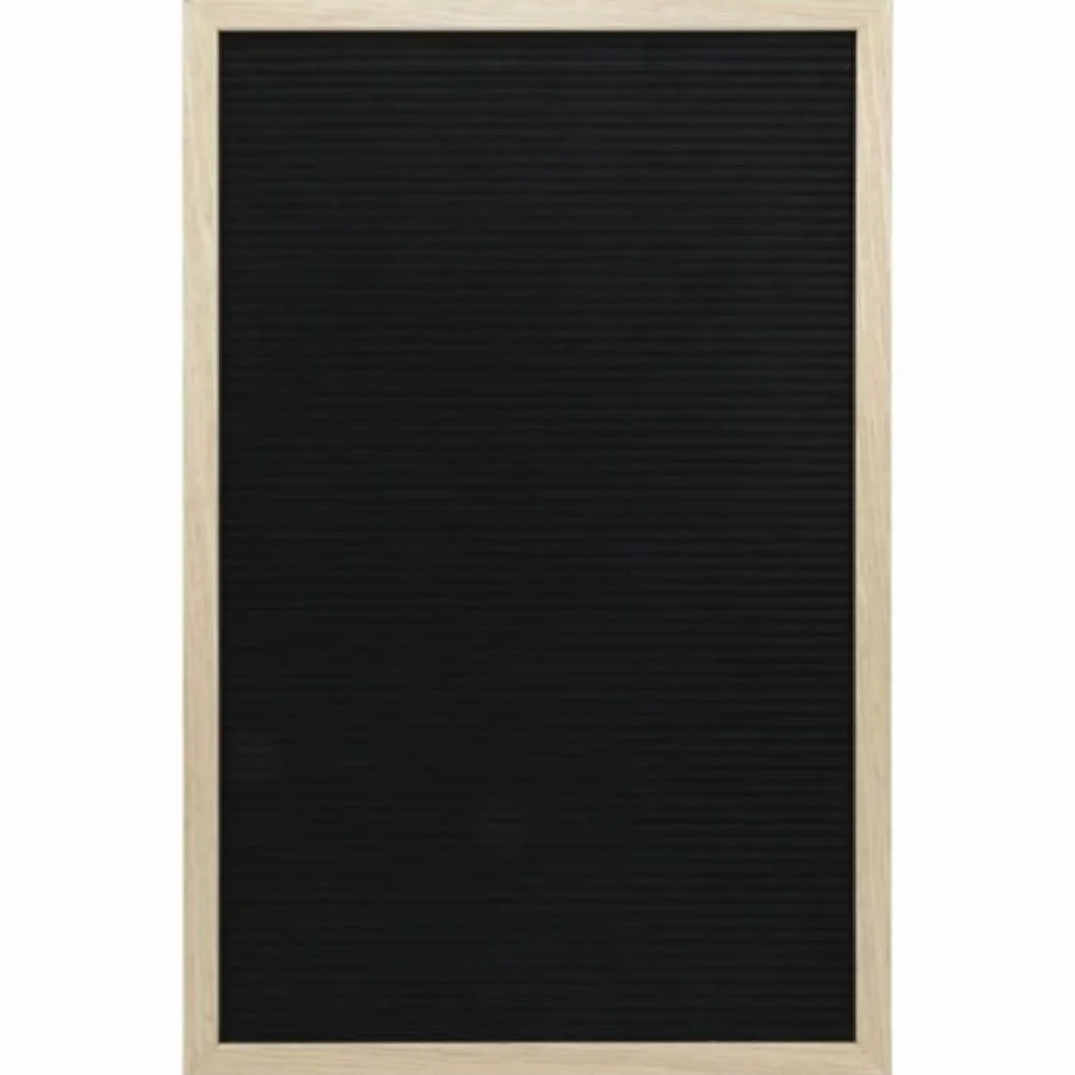 Securit tablica z literami 40 x 60 cm naturalne drewno filc 360 liter cyfr symboli zestaw montażowy