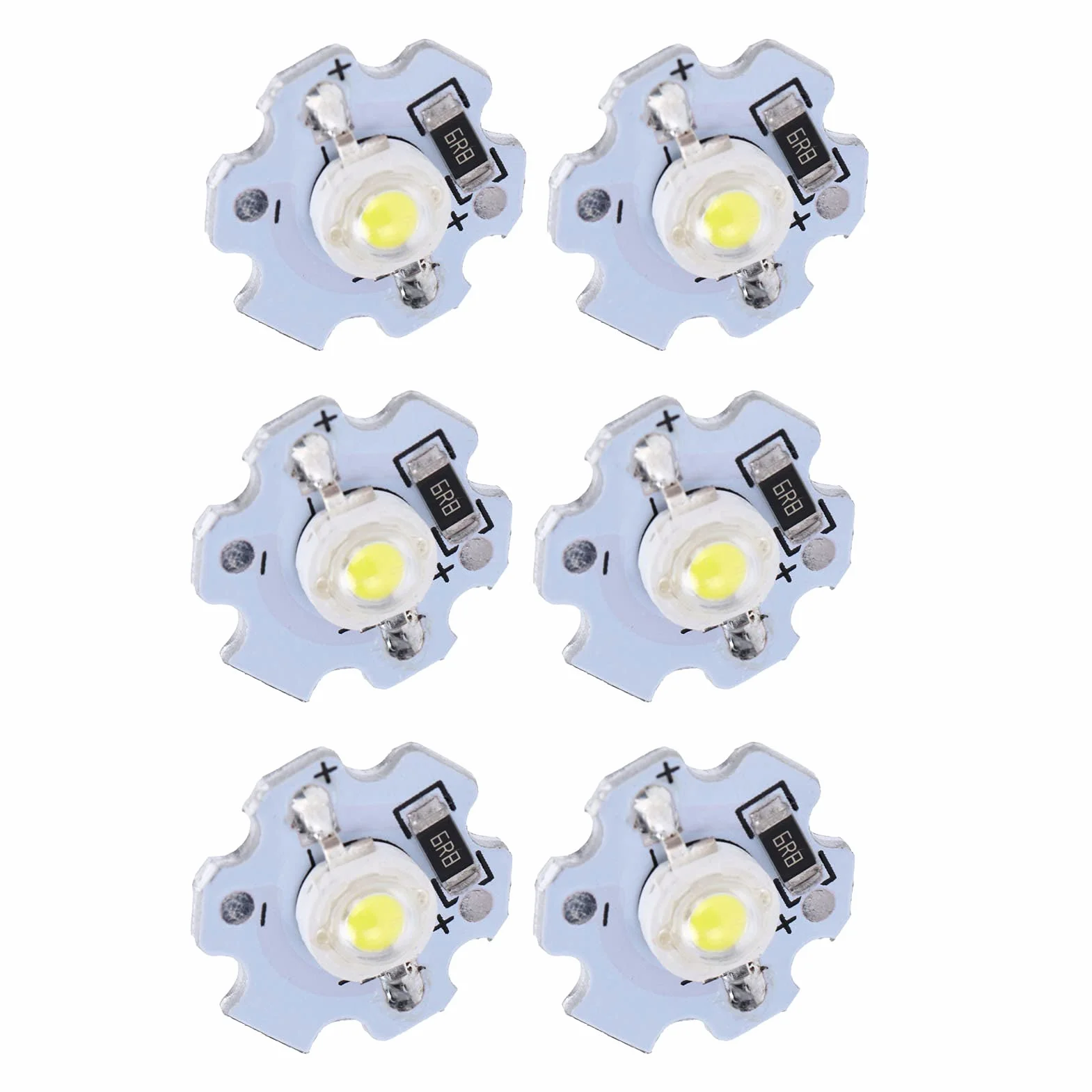 Chipy LED 5V 1W 200LM 25 Sztuk Białe do Majsterkowania dla Wysokomocowych Lamp Oświetleniowych Latarni i Światła Modelującego