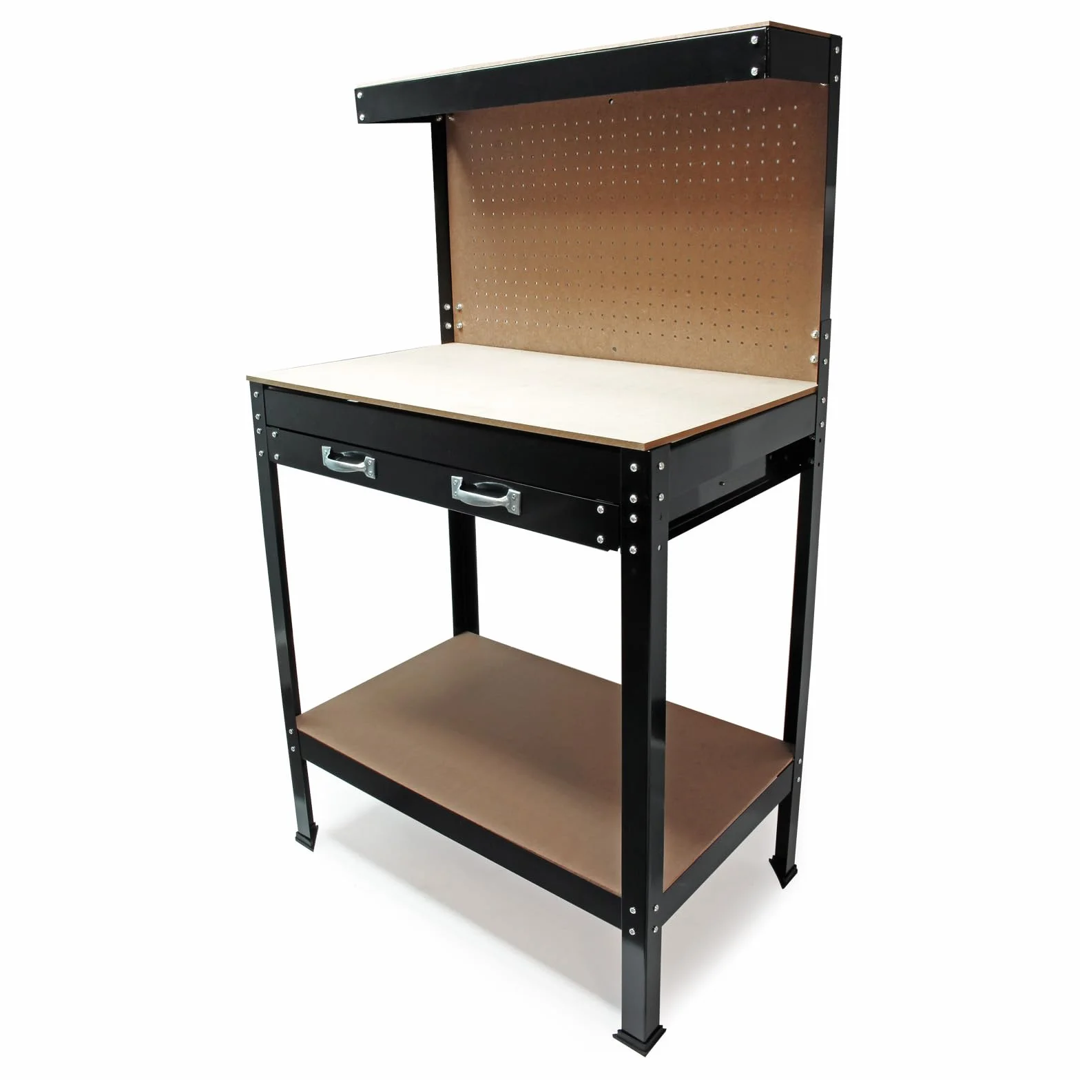 Wiltec Stół warsztatowy 800 x 500 x 1400 mm z szufladą 150 kg nośności