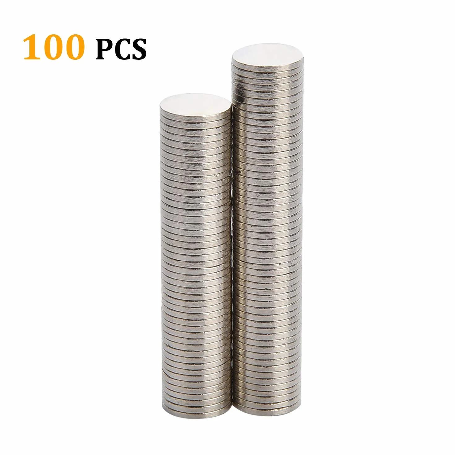 Yizhet Magnesy 8x1 mm, 100 sztuk, mocne magnesy do tablicy magnetycznej