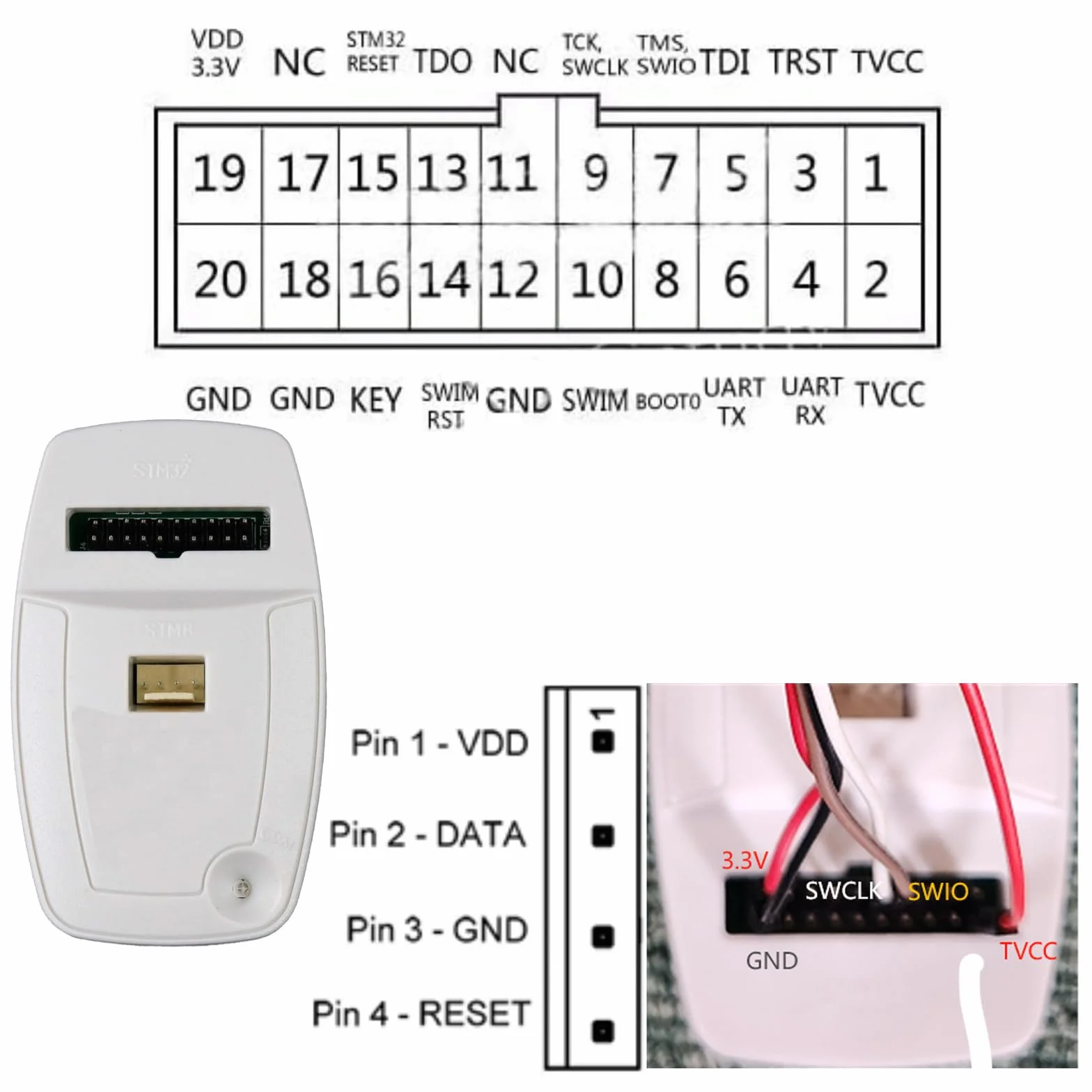 GERUI ST-LINK-V2 (wersja CN) ST MCU mikrokontroler do STM8 do STM32 JTAG SWD Online Debugger Symulator programowania
