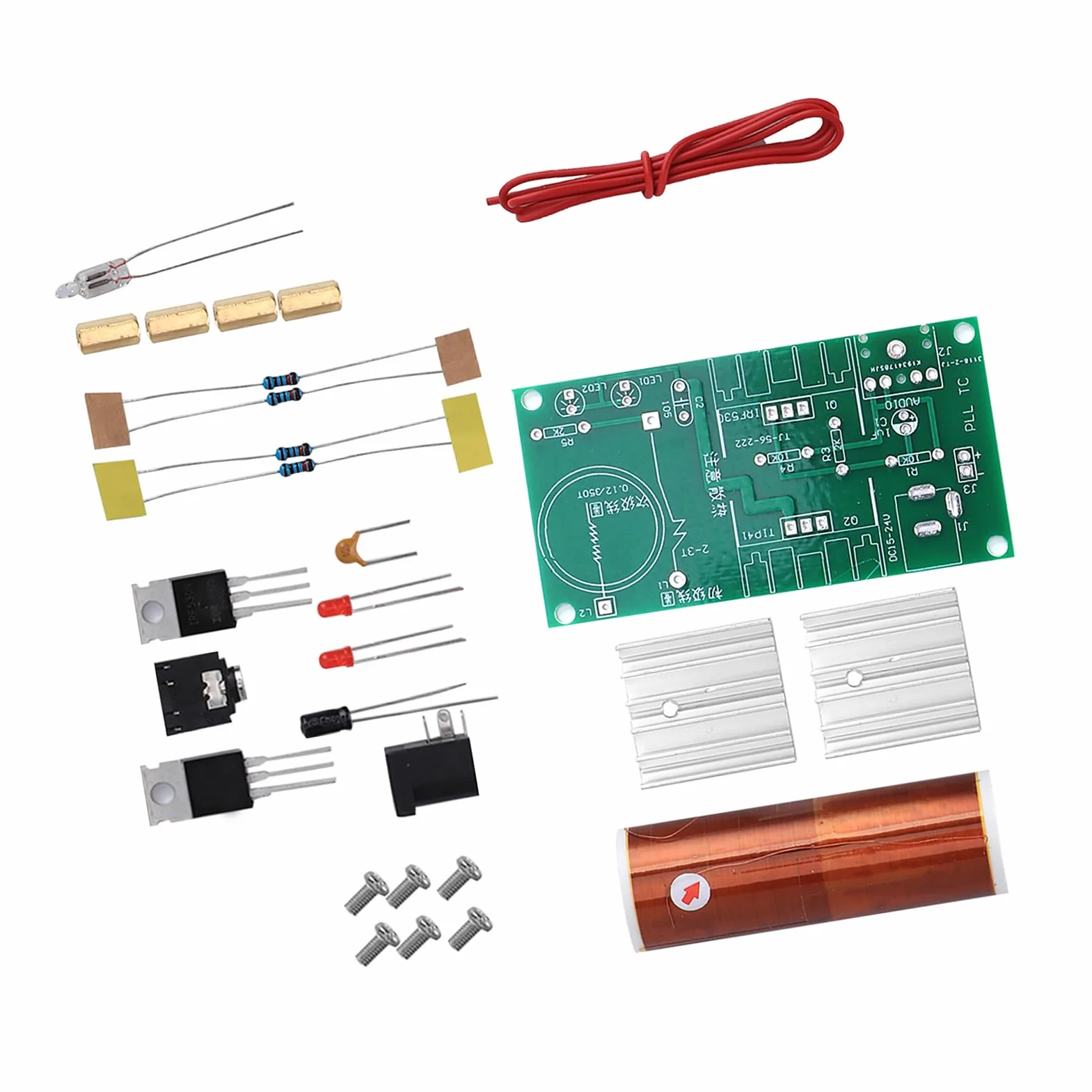 Moduł cewki Tesli niezmontowany 15W DC 15-24V 2A Mini DIY głośnik plazmowy zestaw