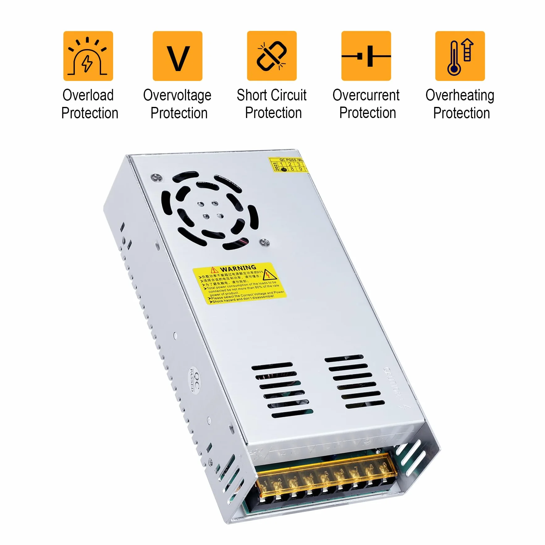 36V 16.7A 600W LED Przełącznika Zasilacza CCTV Nadzoru Kamery Elektryczne 110/220VAC-DC Transformator