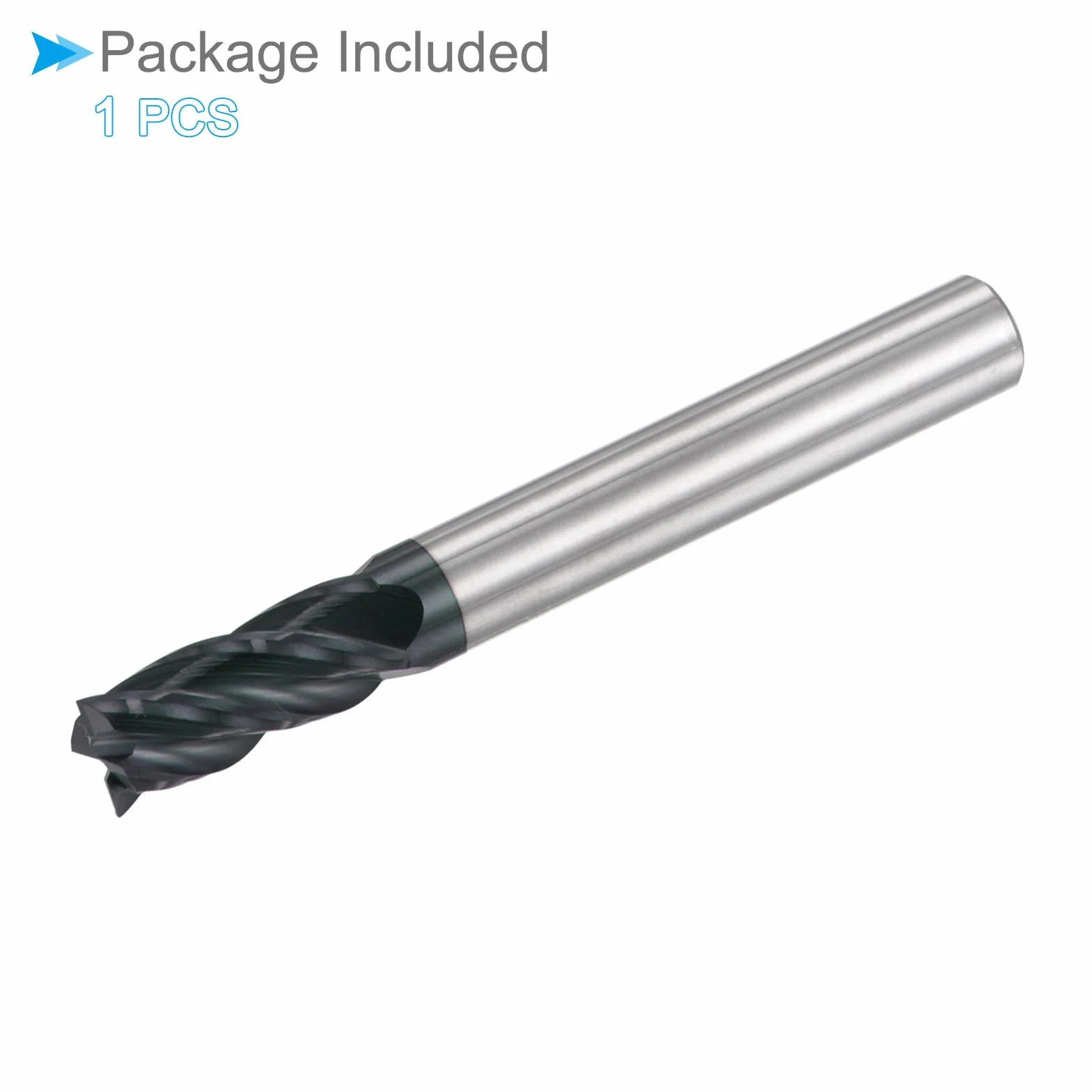 Frez do nosa 6 mm x 15 mm AlTiN powlekany węglik 4 rowki CNC do stali nierdzewnej