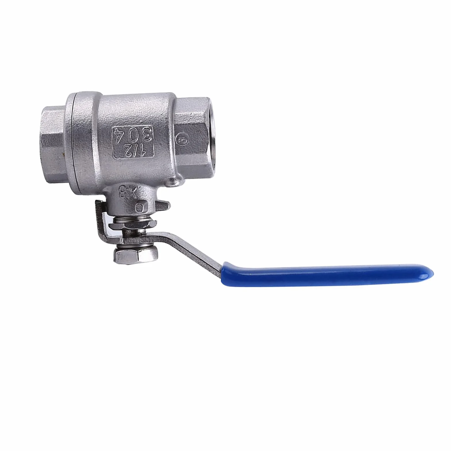 Zawór kulowy, stal nierdzewna, 2 zawory Inox 1 NPT, 2-drożny zawór kulowy z pełnym przepływem dźwigni obrotowej SS304, 1/2 zawór kulowy z pełnym przepływem