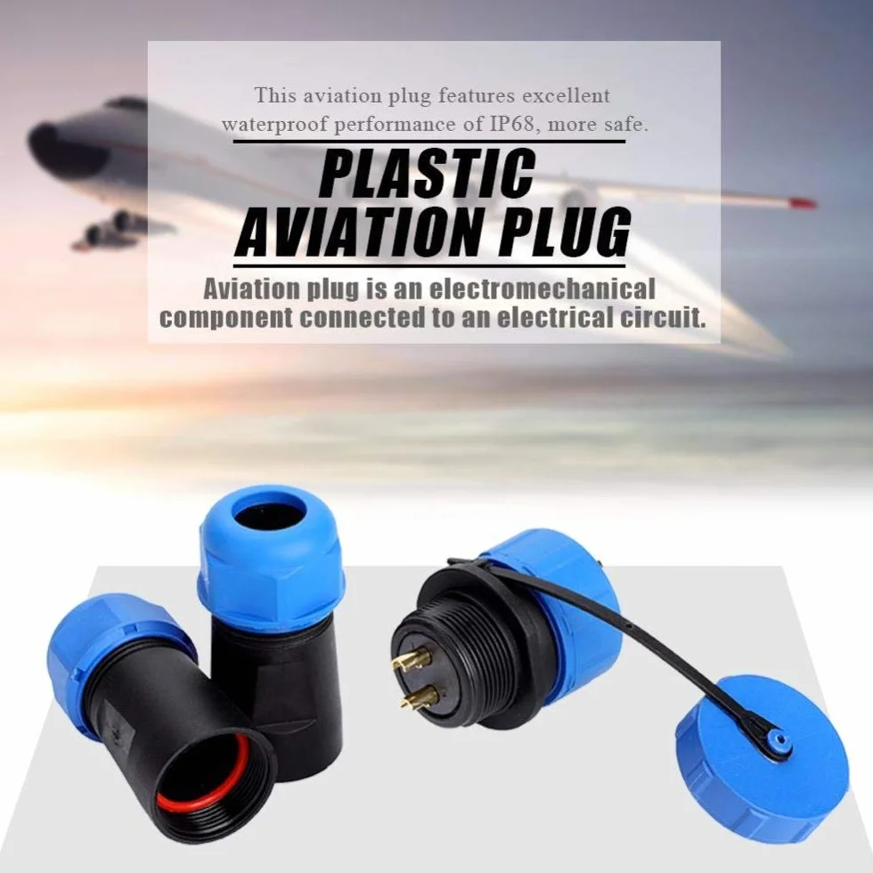 Luftfahrtstecker SP21 IP68 2/3/4/5/7/9/12-poliges Anschlussstecker Wasserdicht Steckverbindungskabel 2 PIN