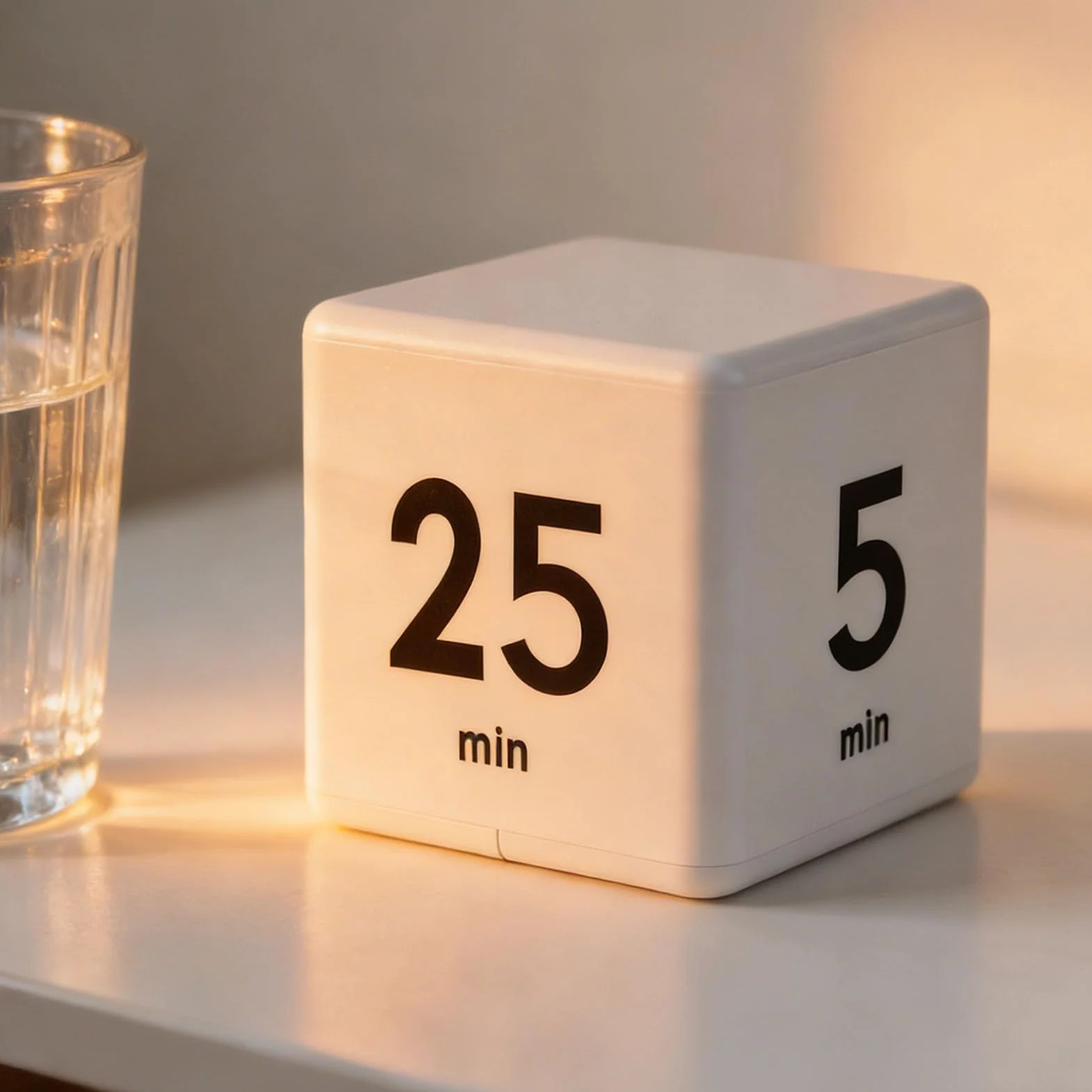 TARSHYRY Minutnik z kostką odliczającą 5 15 25 45 Minut Materiał ABS