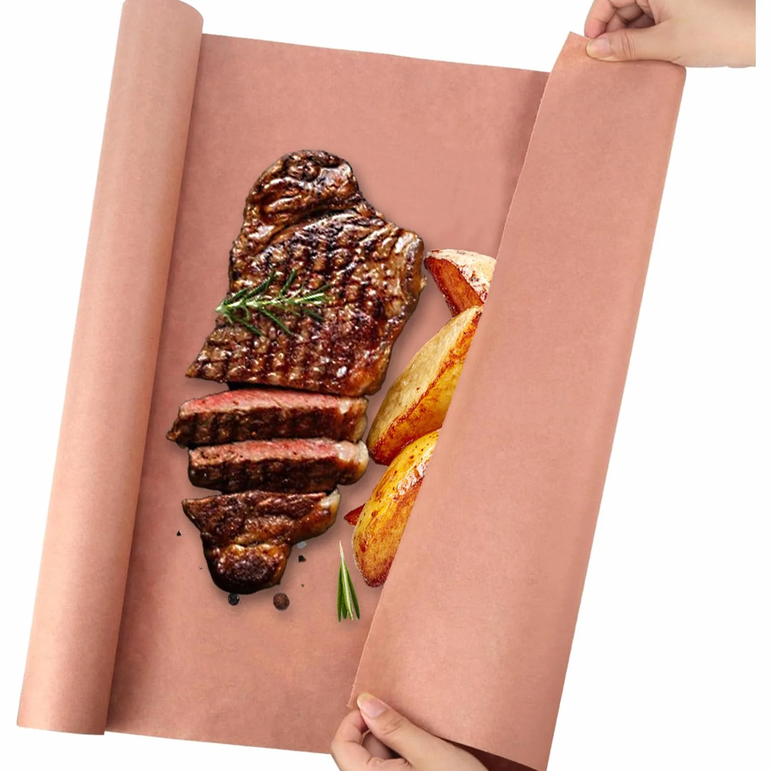 Pink Butcher Paper BBQ Papier Kraft 30 cm x 15 m Papier Rzeźniczy