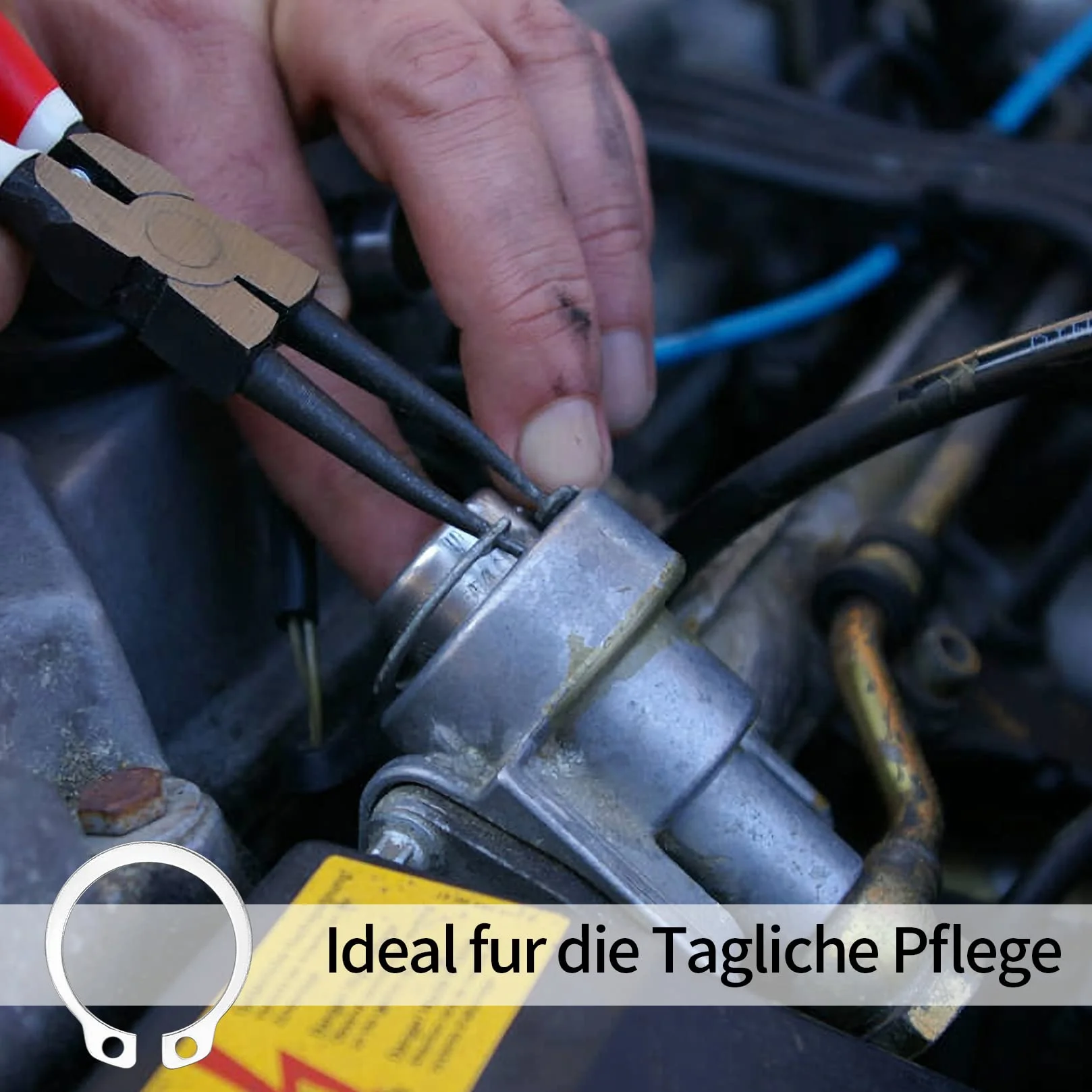 Zestaw 408 zewnętrznych pierścieni ustalających, 18 rozmiarów